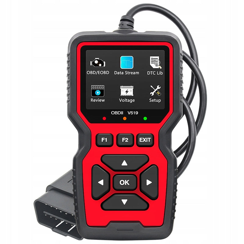 DIAGNOSTYCZNY TESTER INTERFEJS OBD2 SKANER UNIWERSALNY DO AUTA V519