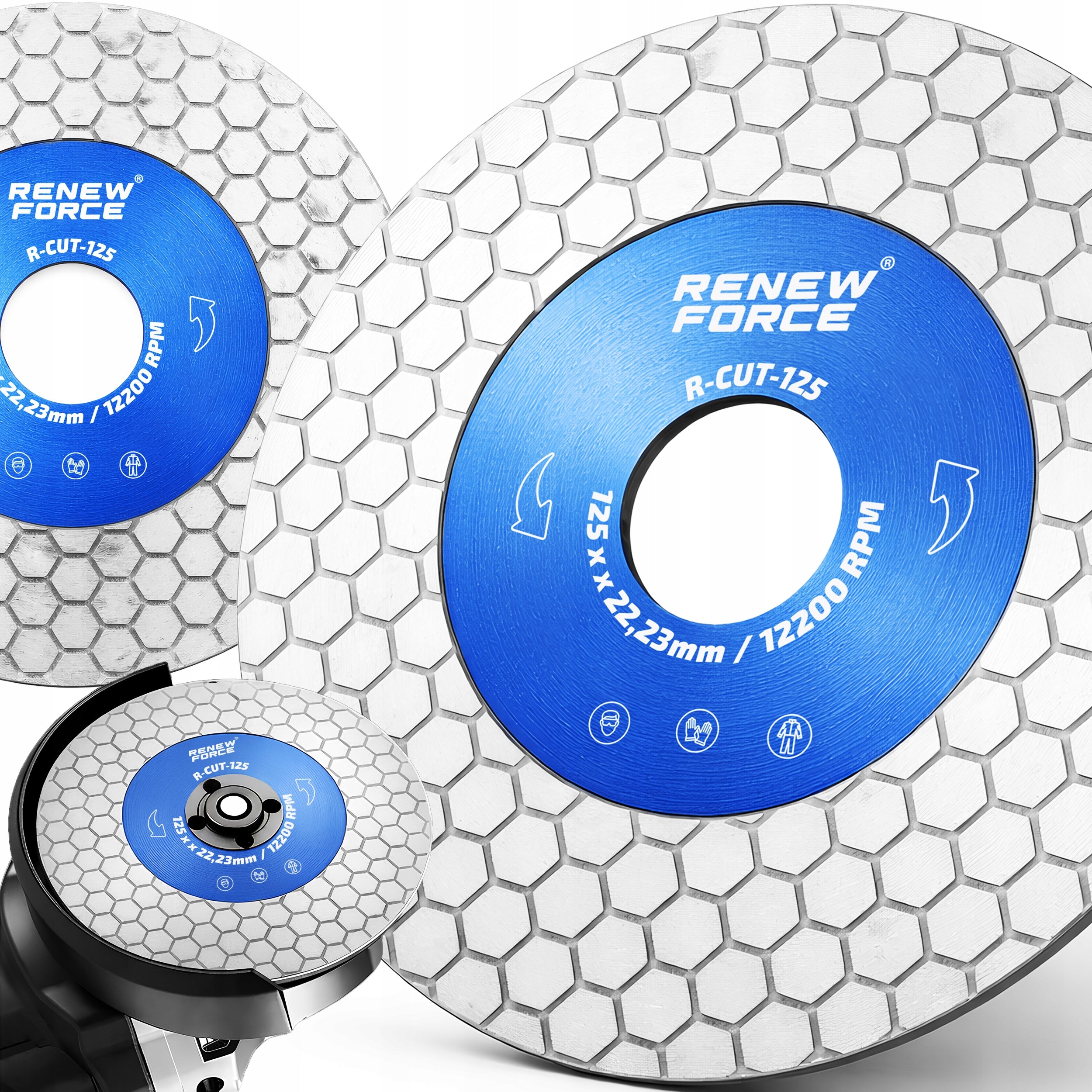DIAMOND BLADE 125mm FOR CUTTING 45° DRY GROUND STONEWARE TILES Packaging status original