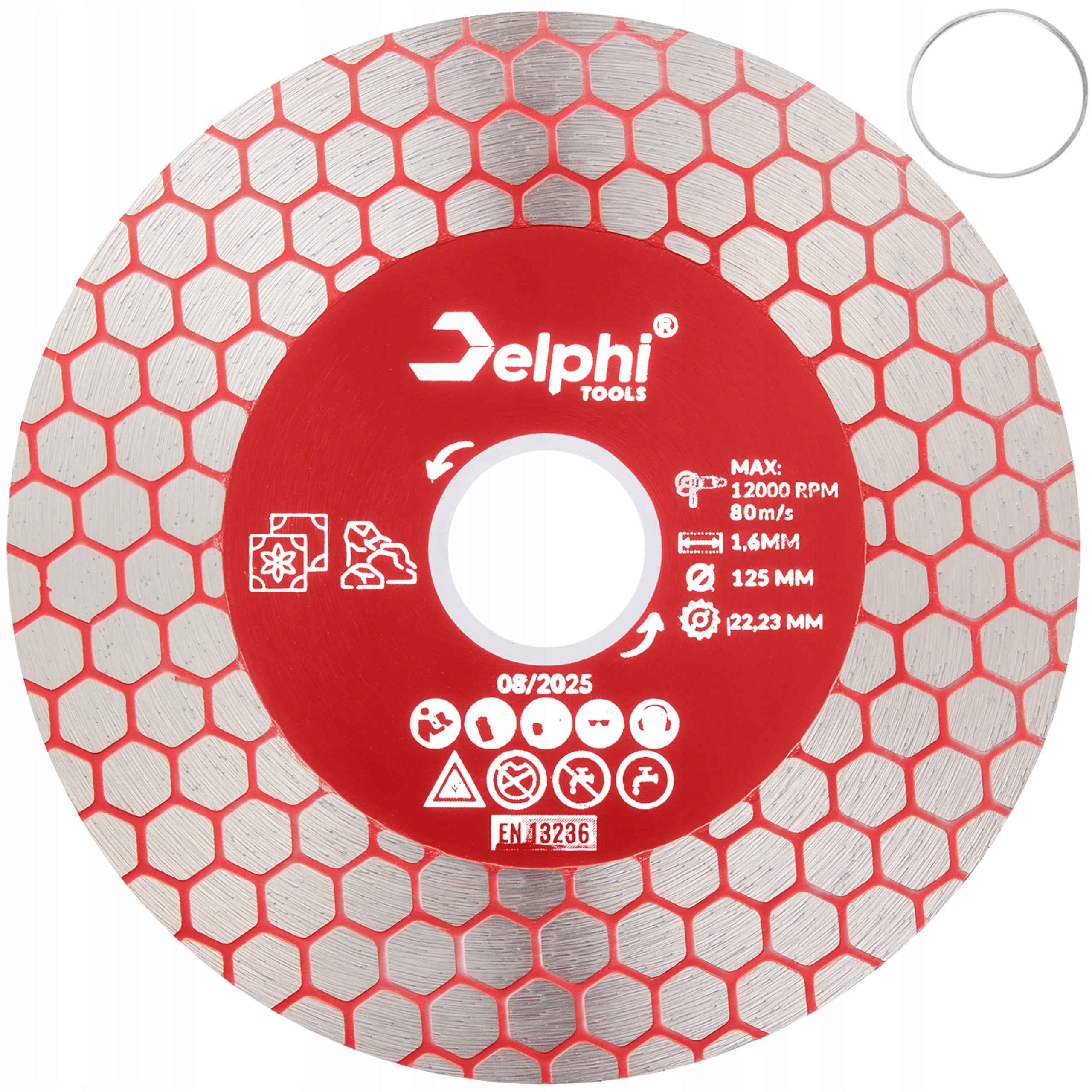DIAMOND BLADE 125mm FOR CUTTING TILE TILES STONE 125x22,23 Packaging status original