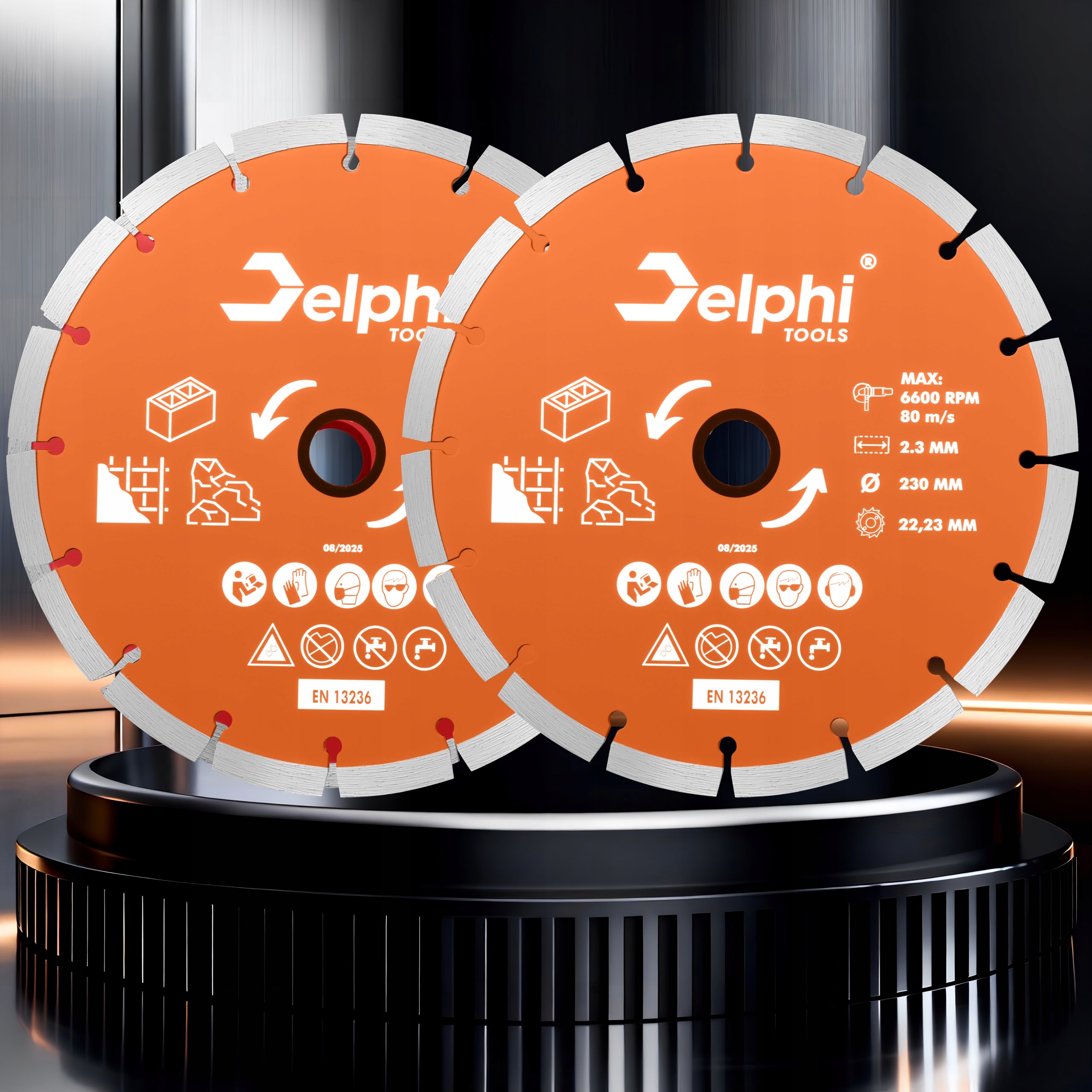 DIAMOND BLADE 230 mm FOR CUTTING BLOCKS CONCRETE REINFORCED CUBES 22,23mm Hole diameter 22,2mm