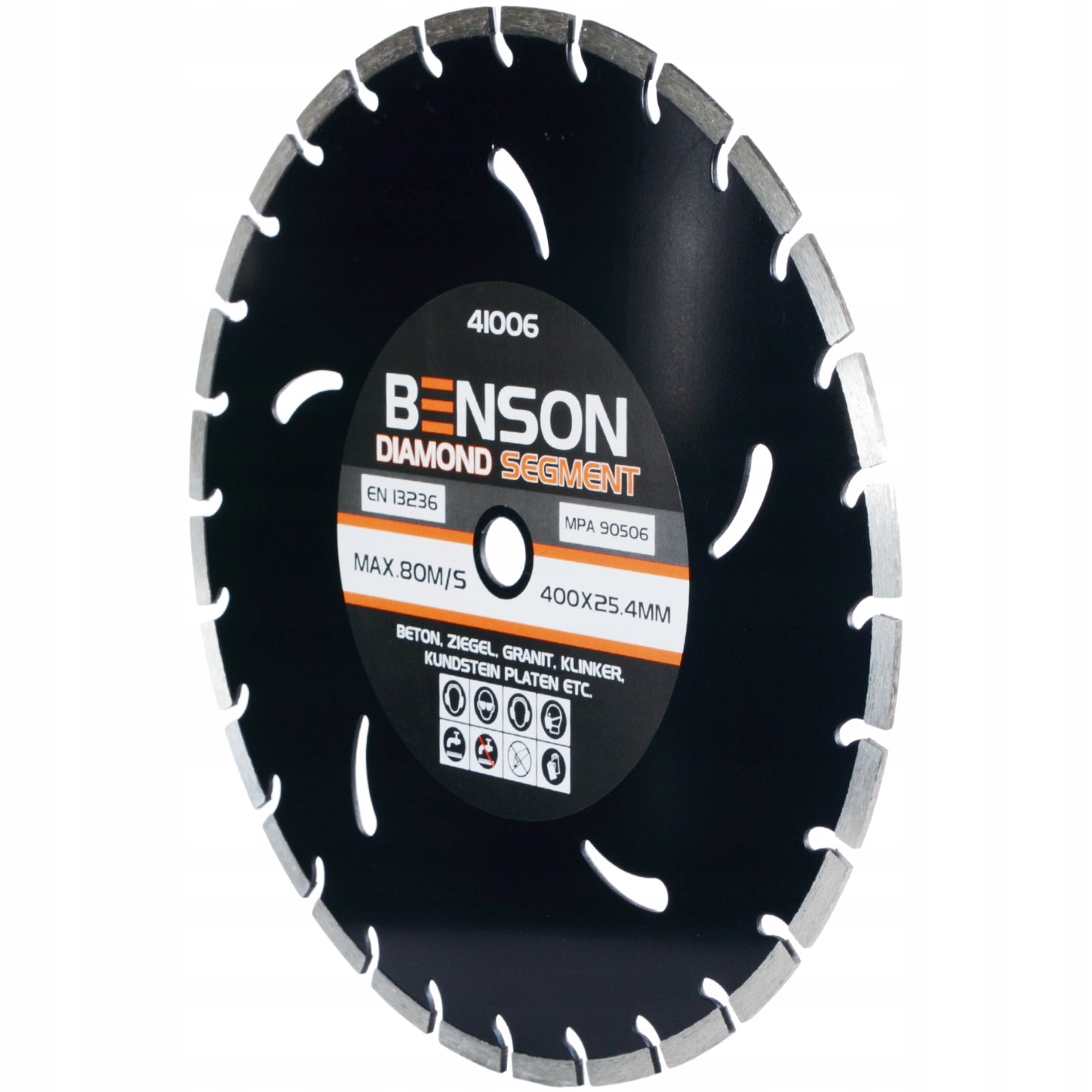 DIAMOND BLADE BENSON 400X10X25,4 SEGMENT Manufacturer code 41006