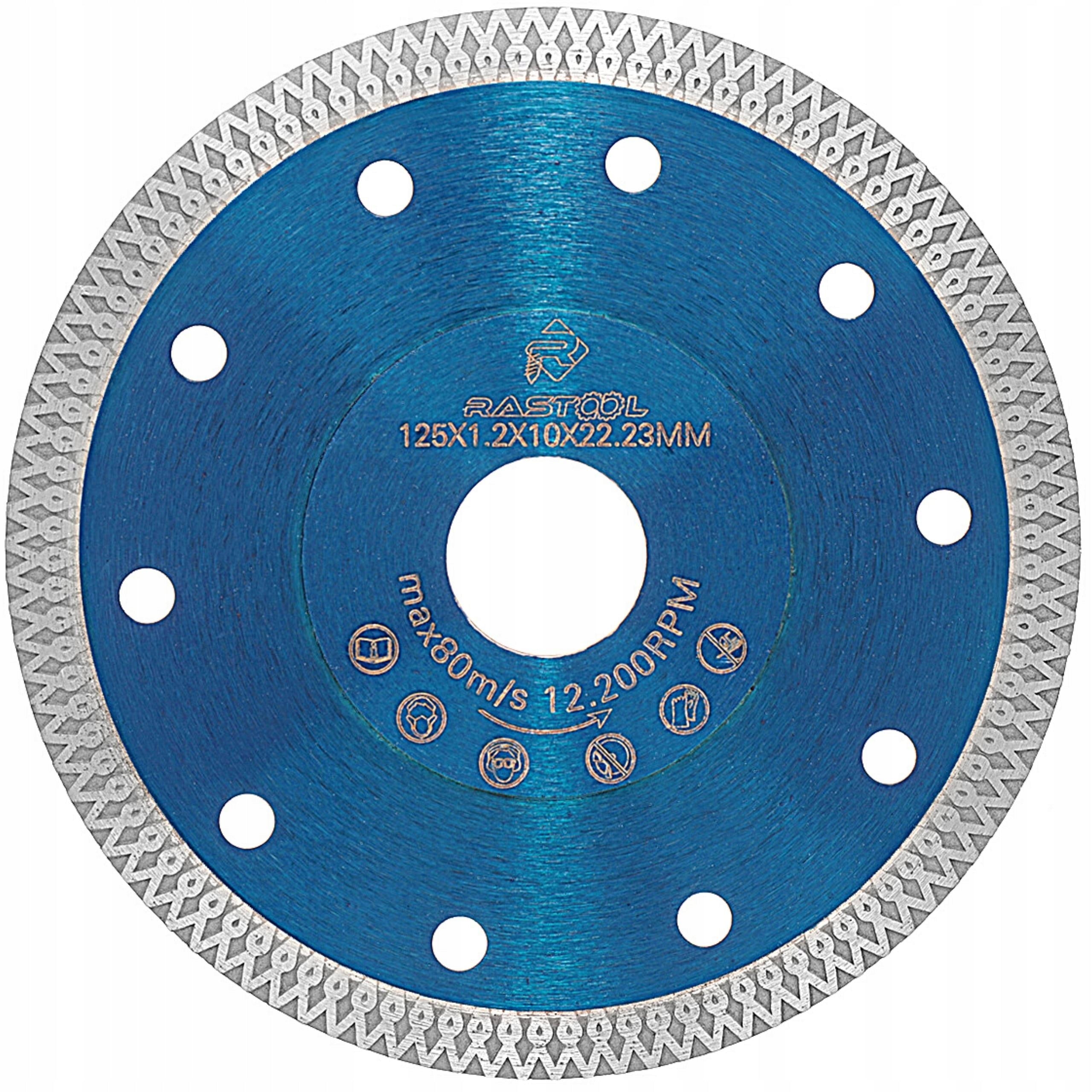 DIAMOND BLADE FOR CUTTING STONEWARE CERAMIC TILES SINTERED 125MM QUALITY PRO