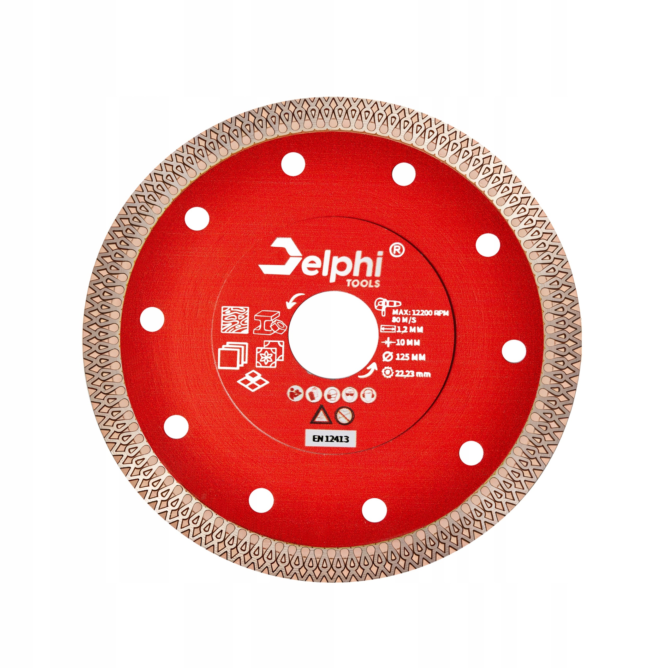 DIAMOND BLADE FOR CUTTING STONEWARE SINTERED CERAMIC TILES 125MM 1.2 Manufacturer code Tarcza do Gresu Kafelek Betonu Cegły Redukcja