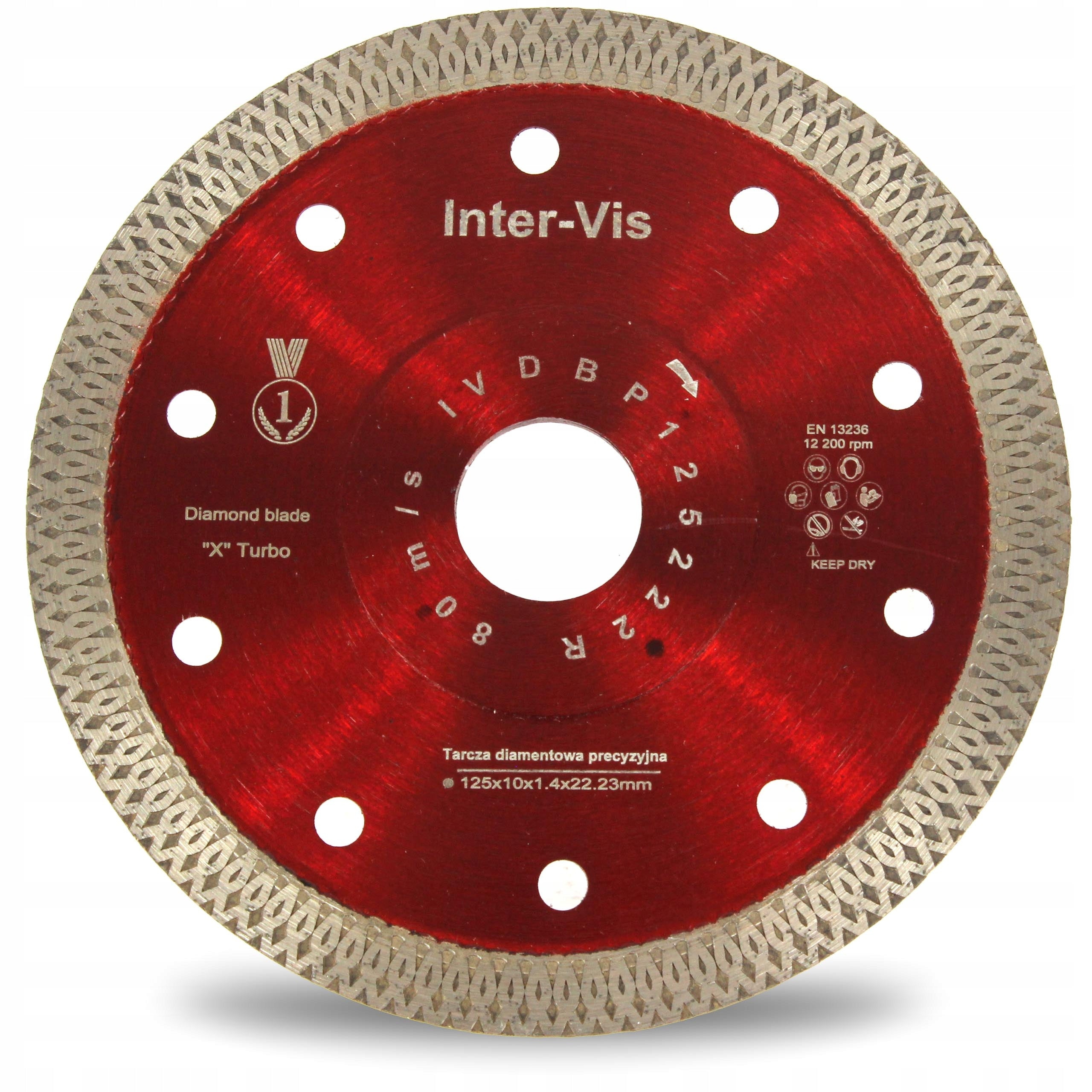 DIAMOND BLADE FOR CUTTING TILE STONEWARE 125/22,2