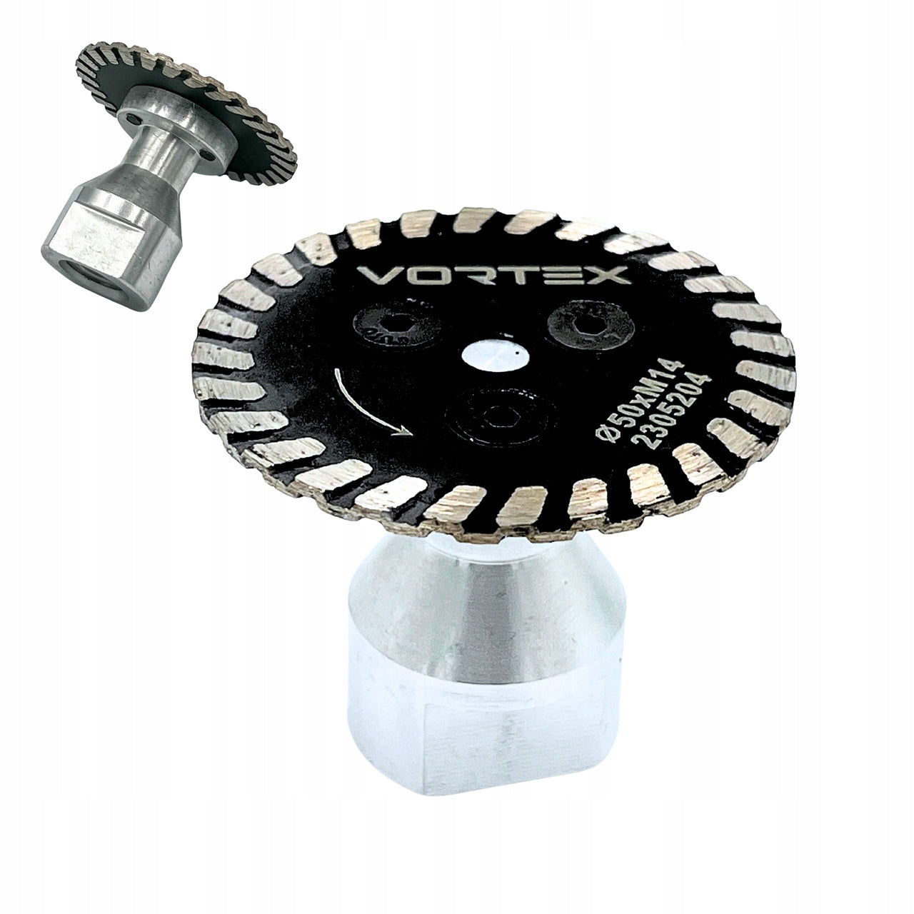 DIAMOND BLADE VORTEX 50MM X M14 FOR UNDERCUTTING CERAMIC STONEWARE VORTEX