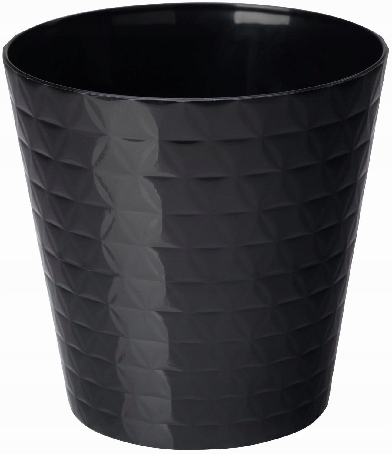 DIAMOND COVER PETIT FI 15 CM BLACK GLOSS LIKE CERAMIC FOR POT HOUSE Color black