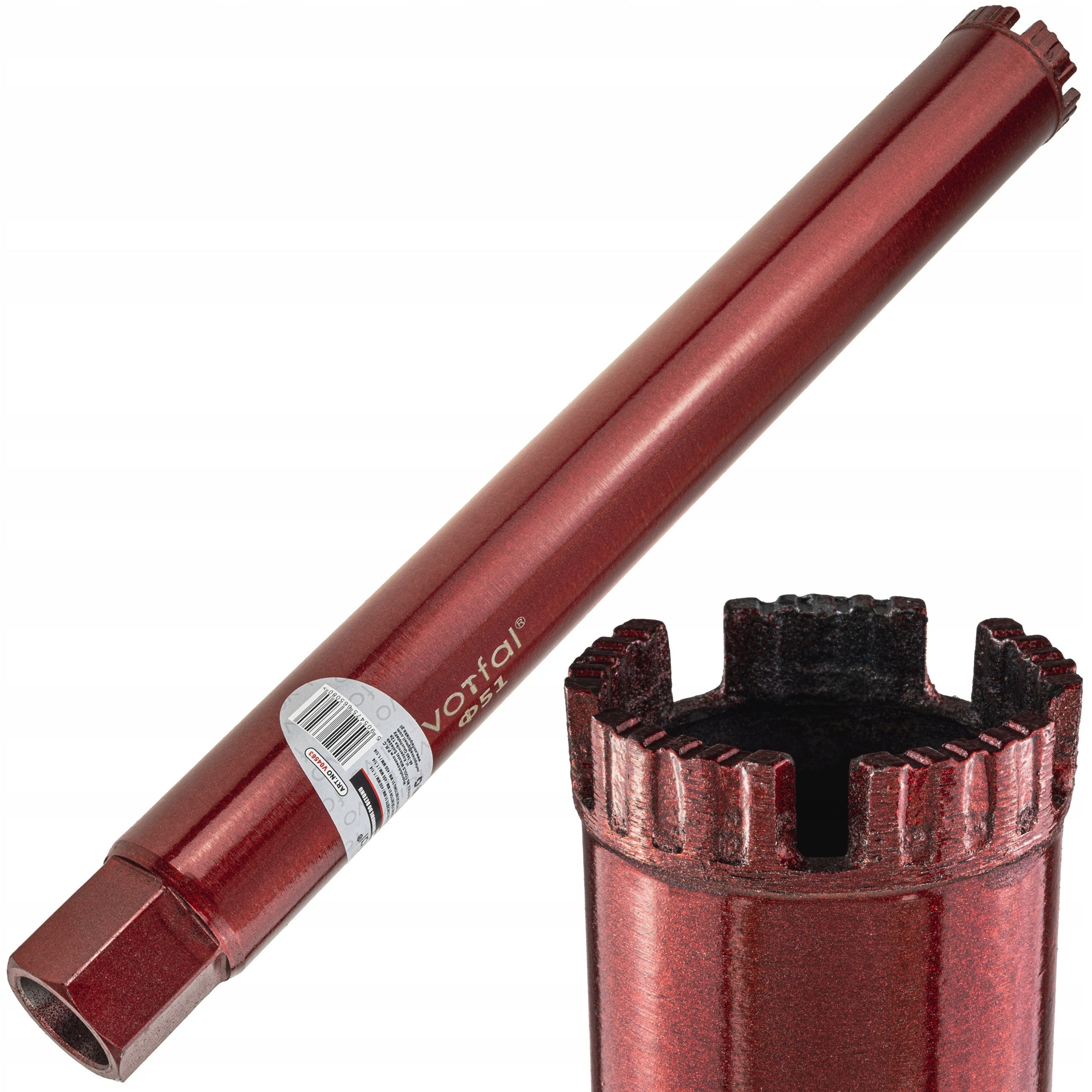 DIAMOND CROWN DRILL BIT FOR CONCRETE 52 x 450mm DRILLING HOLE SAW