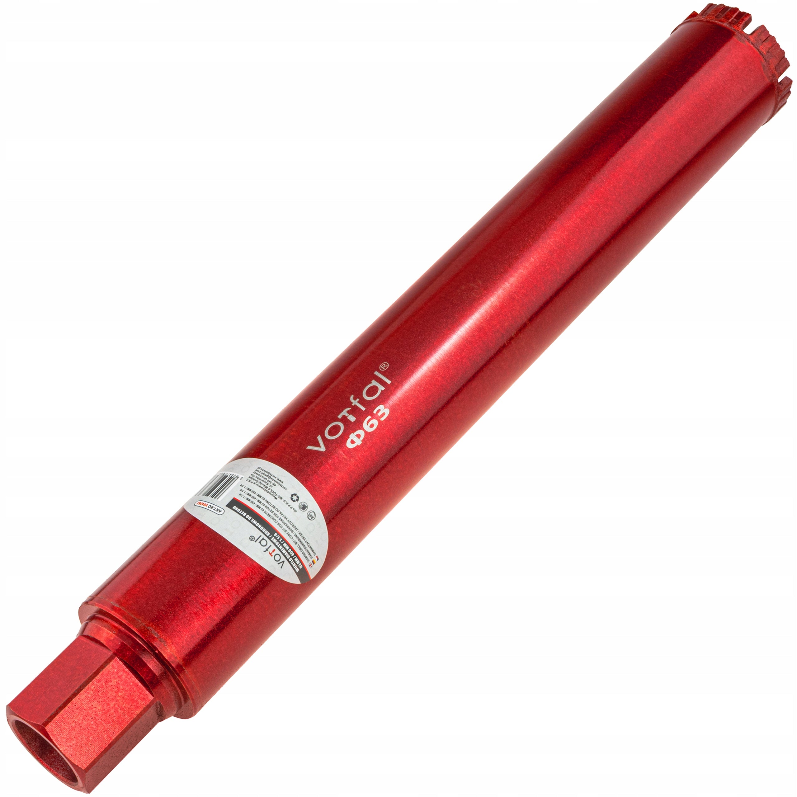 DIAMOND CROWN DRILL BIT FOR CONCRETE 63m x 450mm DRILLING HOLE SAW 1.1/4 Manufacturer code V04562