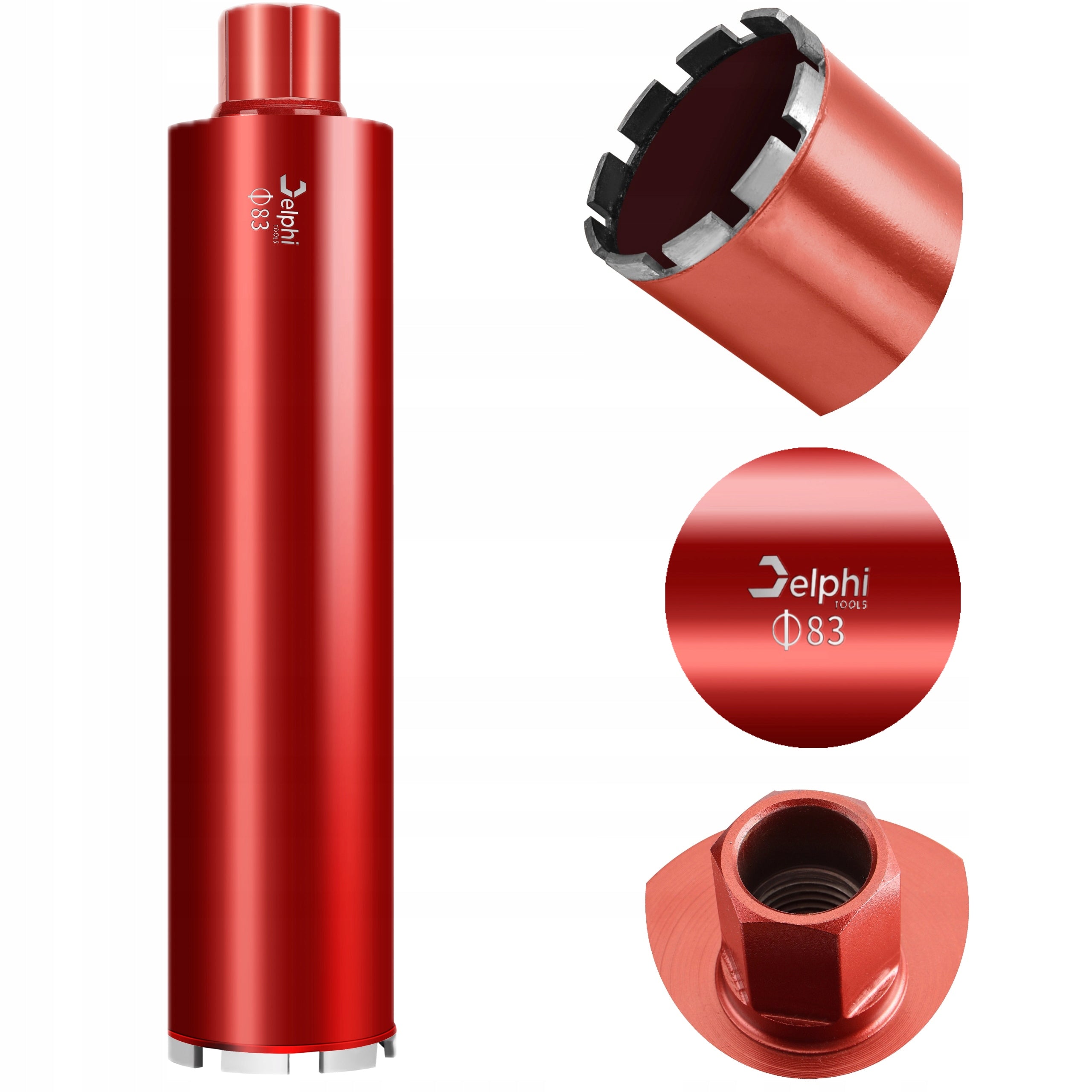 DIAMOND CROWN DRILL BIT FOR CONCRETE 83 x 450mm DRILLING RIG FORAMINIFERA Delphi