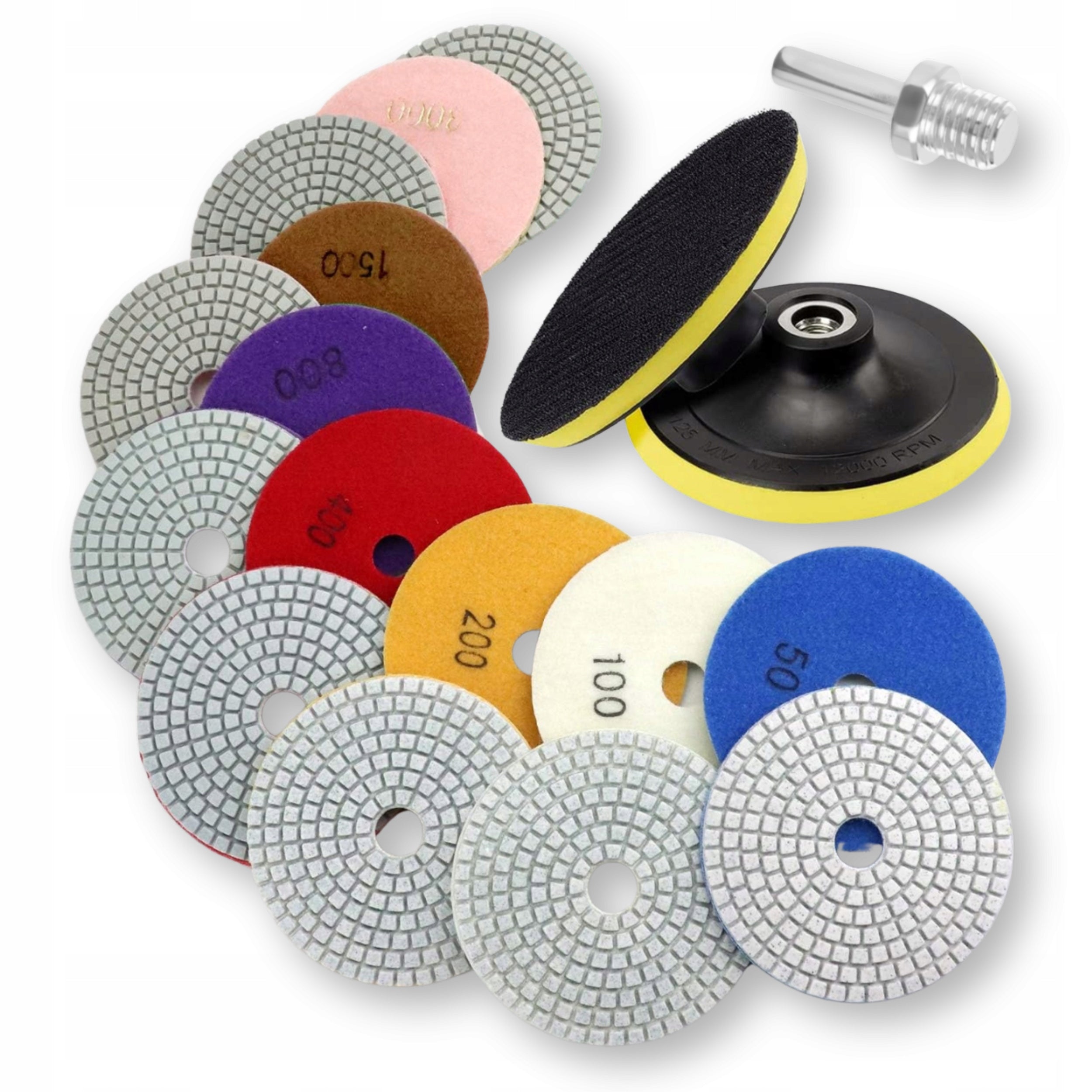DIAMOND DISC SET FOR GRINDING CERAMIC SINTER STONEWARE POLISHING