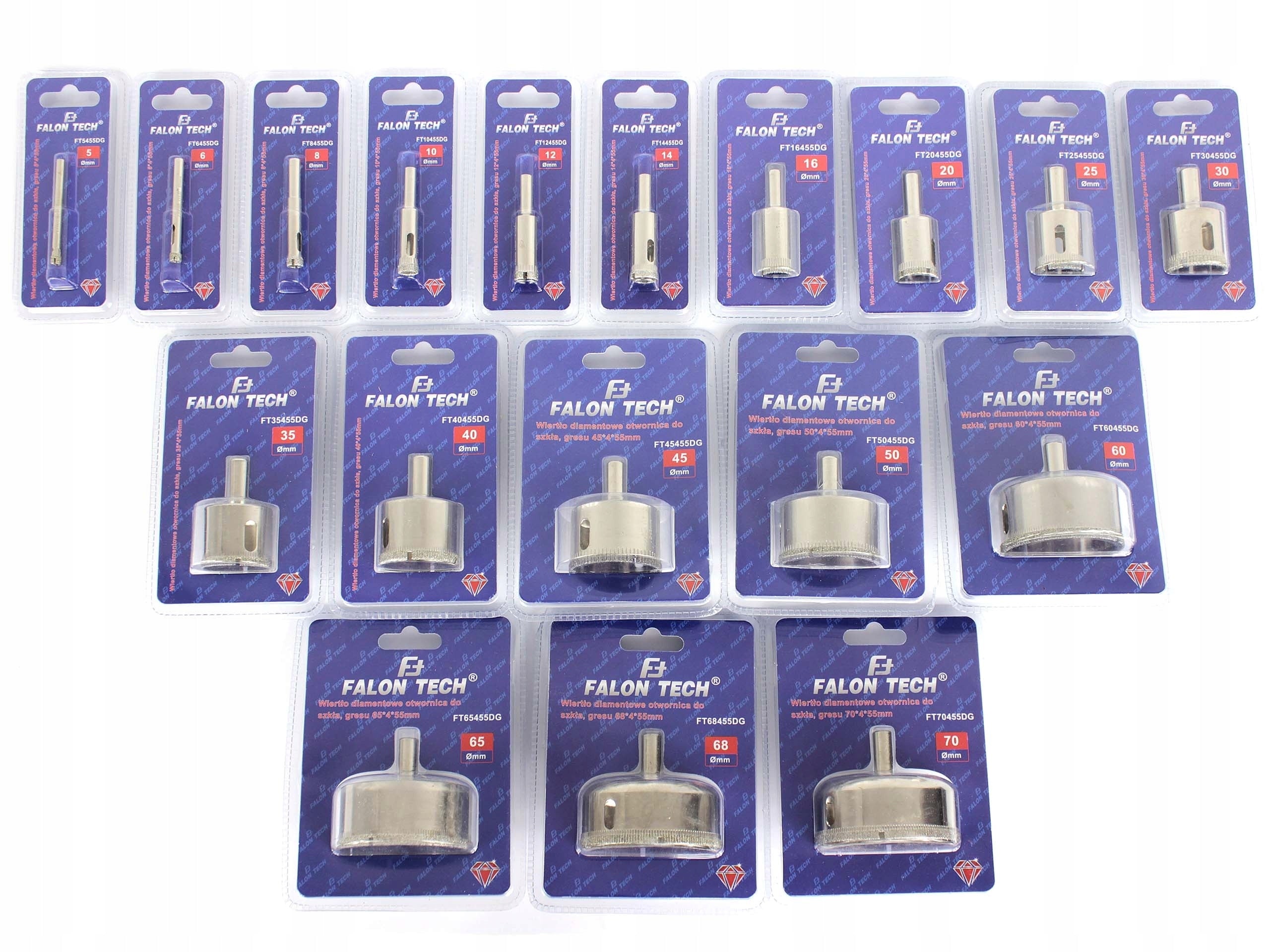 DIAMOND DRILL BIT FOR STONEWARE GLASS DIAMOND HOLE SAW 35 mm Brand Falon-Tech