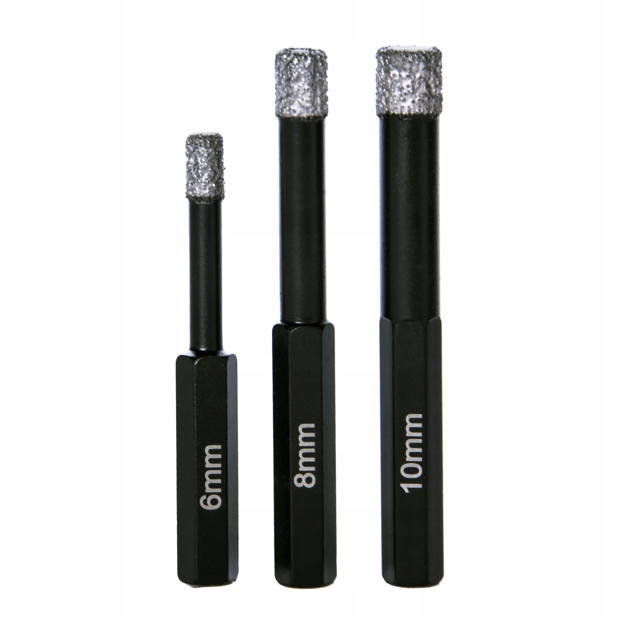 DIAMOND DRILL BITS STONEWARE SET 6 8 10 MM Product weight with unit packaging 0.1 kg