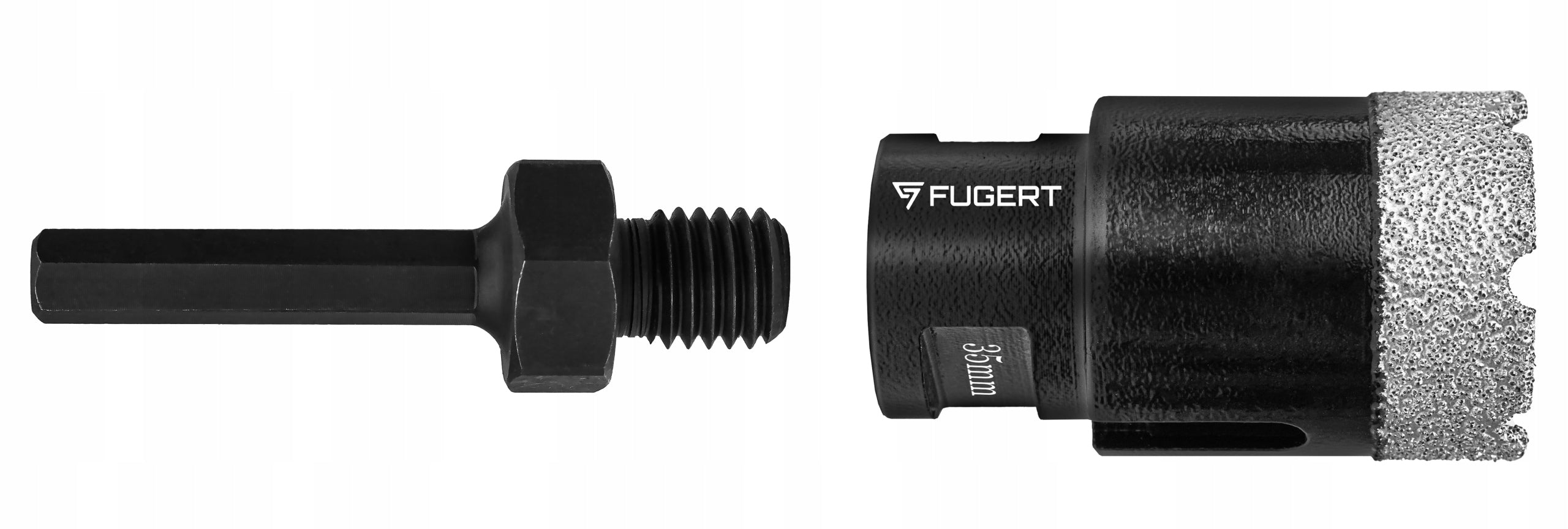 DIAMOND FORAMINIFERA FOR STONEWARE DRILL SET FORAMINIFERA M14 6-68MM + ADAPTER Diameter 68 mm
