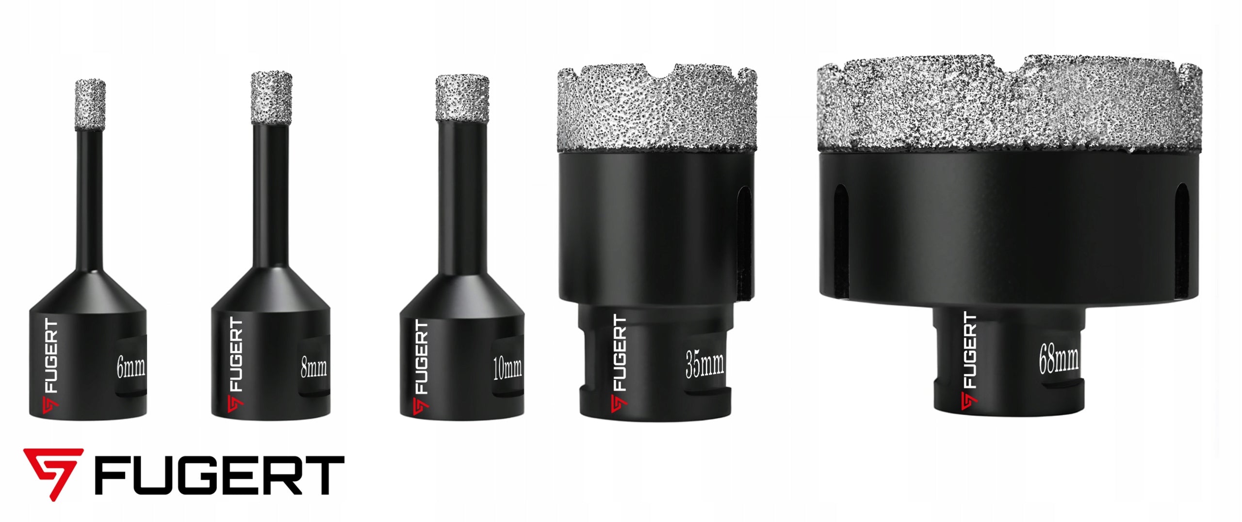 DIAMOND FORAMINIFERA FOR STONEWARE DRILL SET FORAMINIFERA M14 6-68MM + ADAPTER Manufacturer code FUG-0143