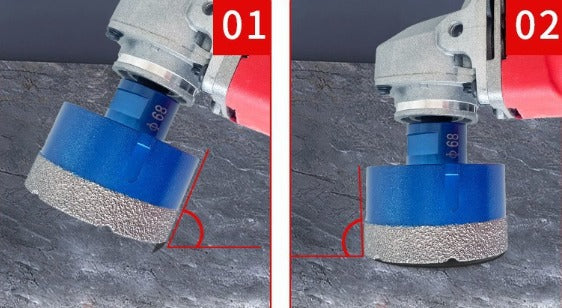 DIAMOND HOLE SAW 68MM M14 LACE FOR GRANITE STONEWARE GLAZE DRILL GWIN Customs tariff code 82075010