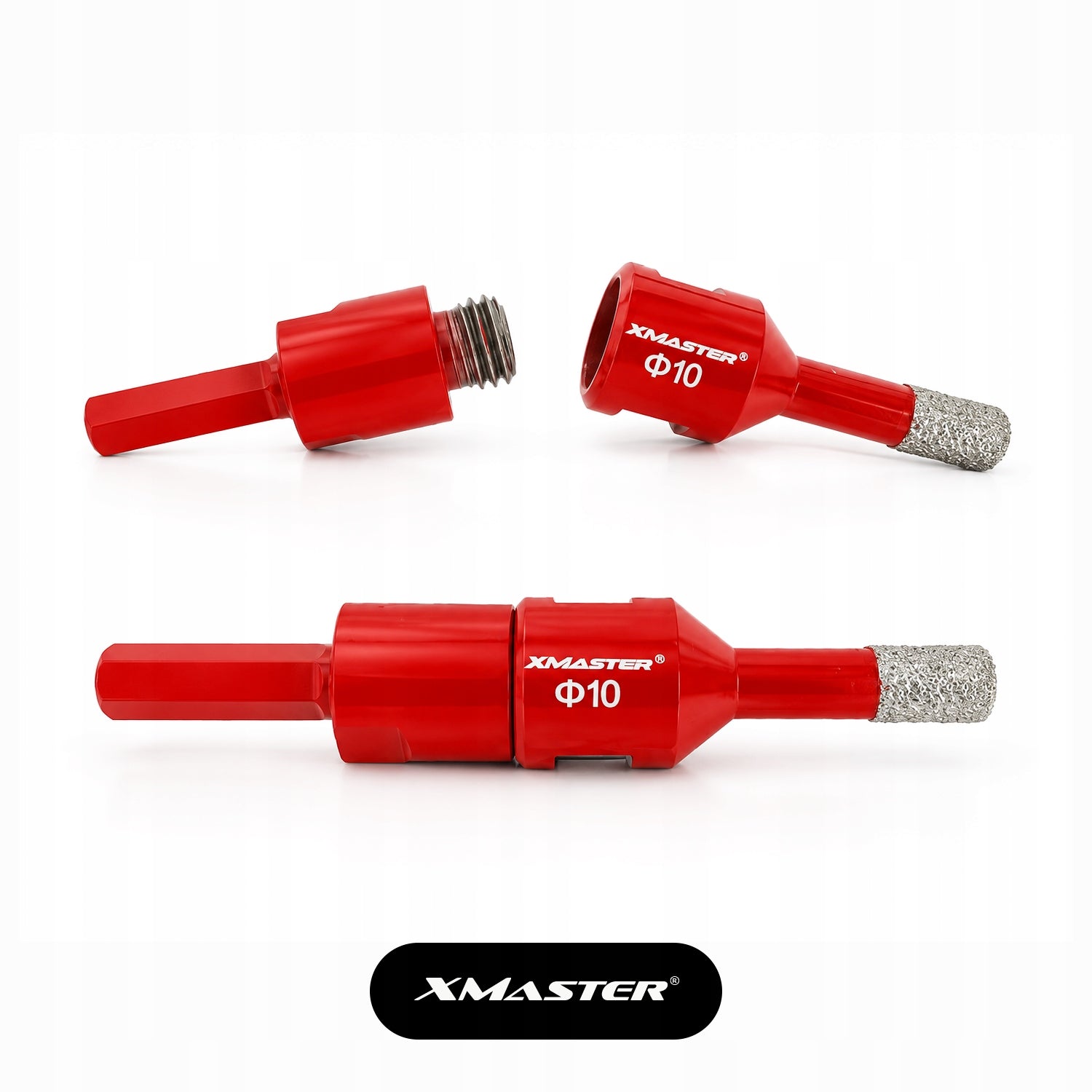 DIAMOND HOLE SAW LACE FOR STONEWARE M14 SET ⌀ 6,8,10,35,68 mm +ADAPTER Packaging status original