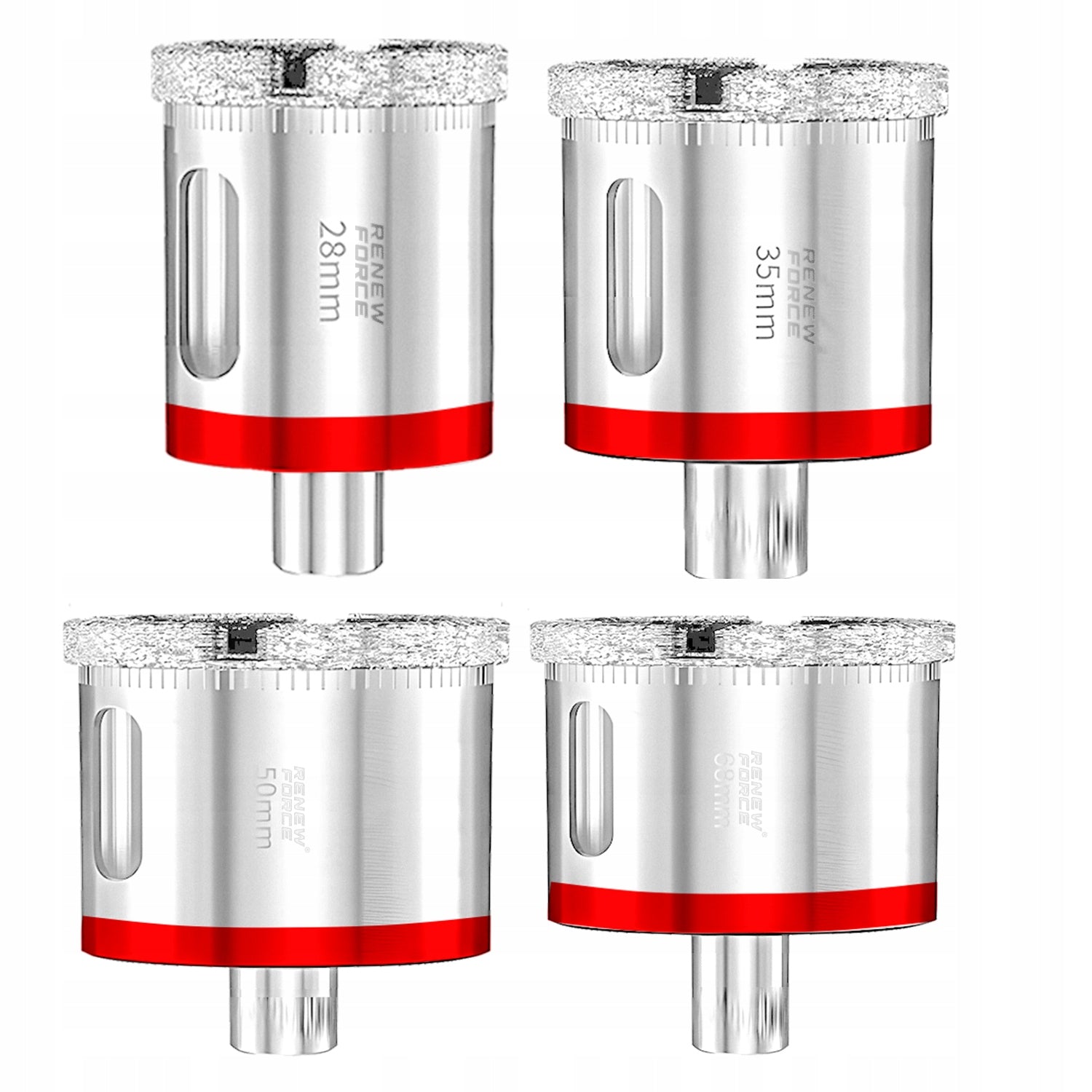 DIAMOND HOLE SAW LACE FOR STONEWARE TILES GLAZE GLASS 10 pcs ⌀ 6-68mm Packaging status original