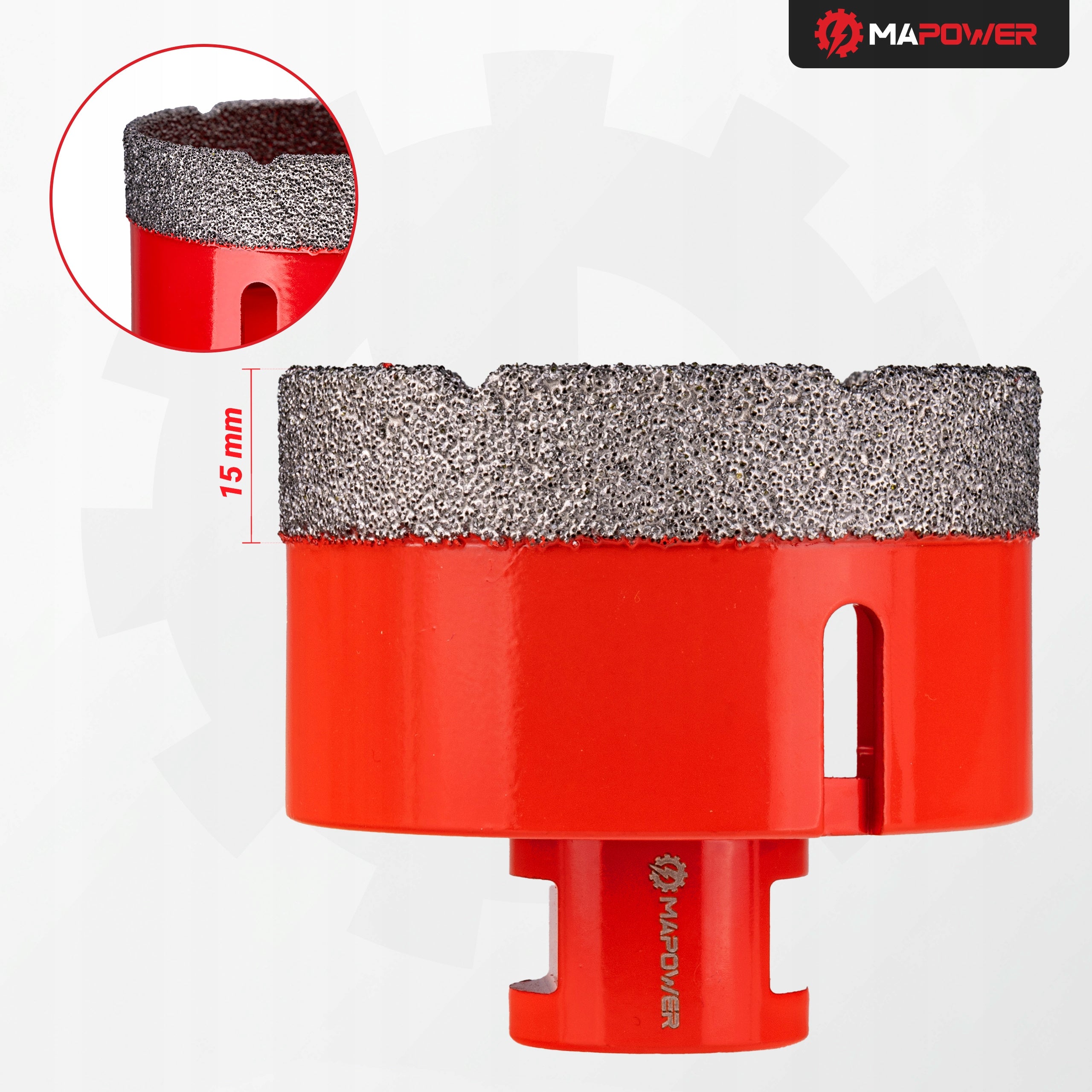 DIAMOND HOLE SAW LACE FOR TILE STONEWARE SET OF FORAMINIFERA 6-68MM+ADAPTER Purpose concrete aerated concrete bricks ceramics stone cement slabs steel stainless steel - INOX synthetic materials