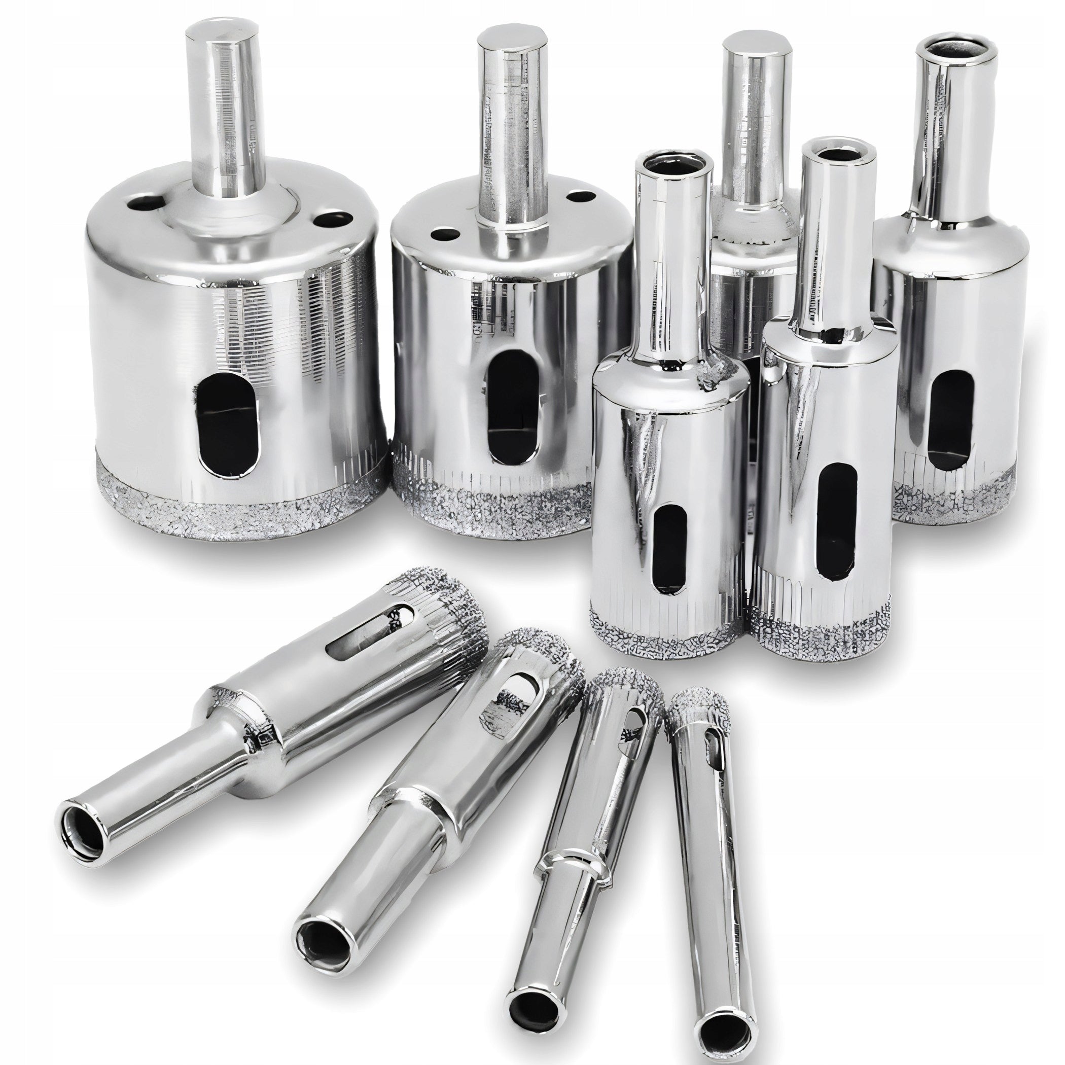 DIAMOND HOLE SAWS FOR GLASS STONEWARE LACE SET OF 10 pcs 6-68mm Manufacturer code OR1072