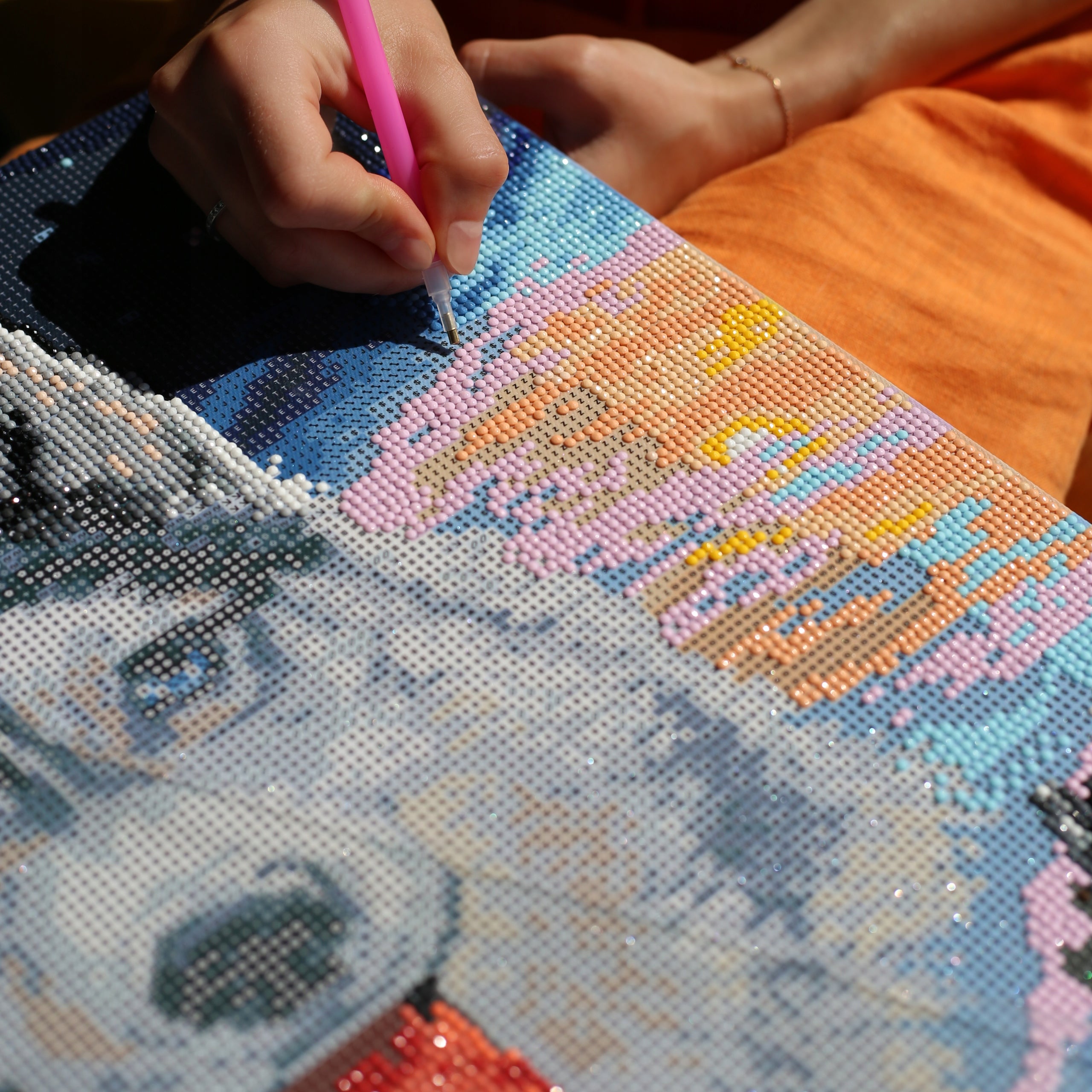 Diamant-Mosaik-Stich für Kinder, 5D-Diamant-Malerei, Oh Kunst! 40x50 cm 