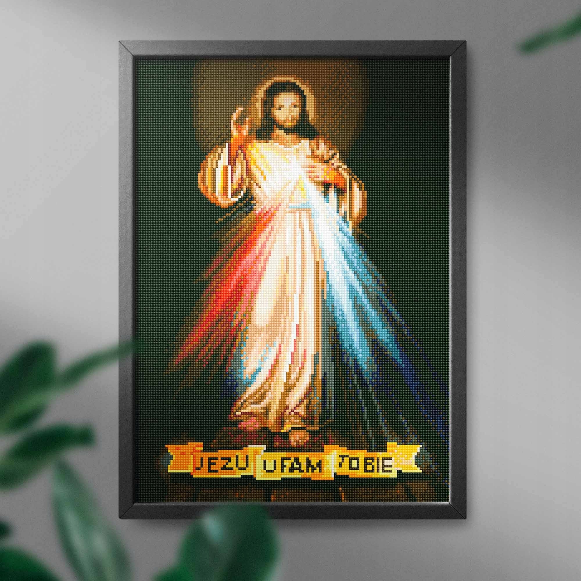 Diamantmosaik 5D-Diamantgemälde Oh Art! Religion, 40x50 cm 