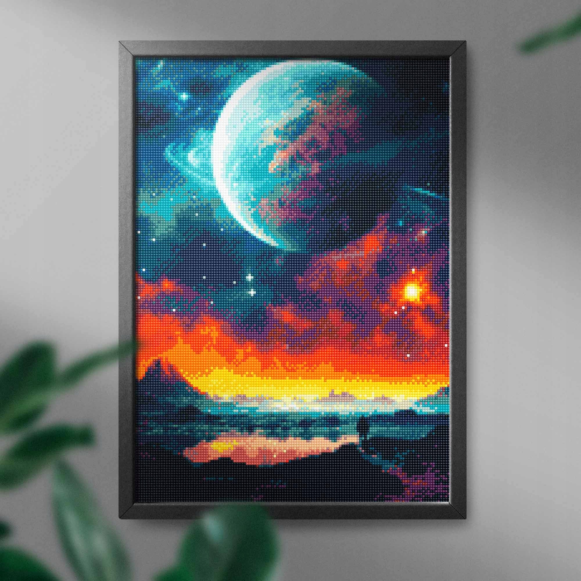 Diamantmosaik Oh Art Planet, 40x50 cm 