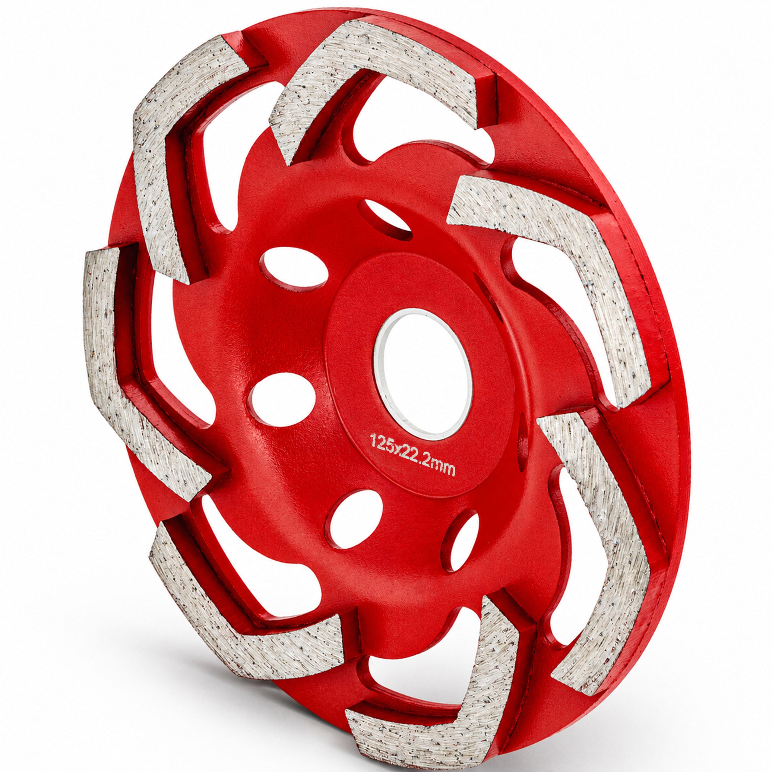 DIAMOND POT DISC FOR GRINDING CONCRETE GLUE 125 RED Manufacturer code V04001B