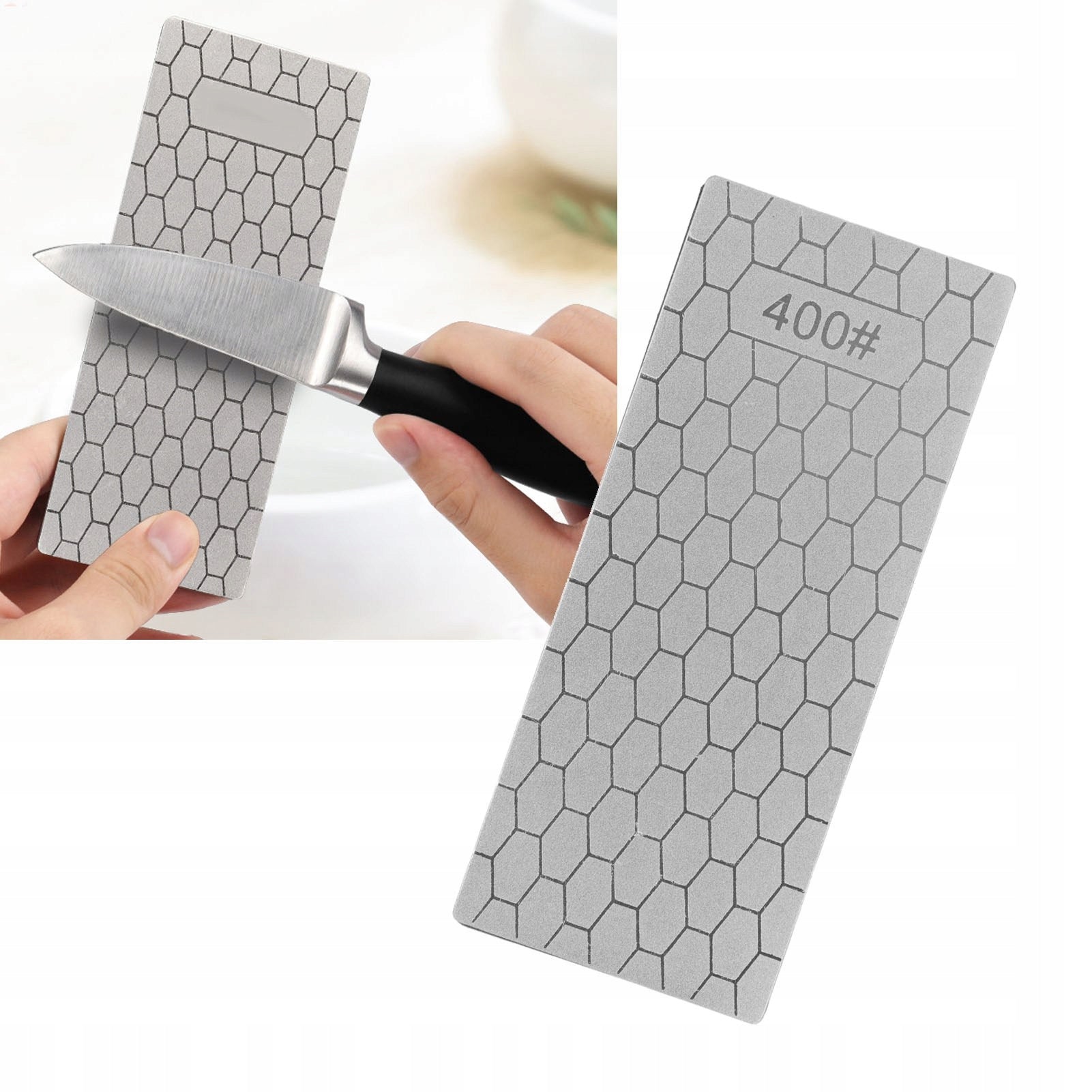 DIAMOND SHARPENING STONE FOR KNIVES 15CM 400 GRIT
