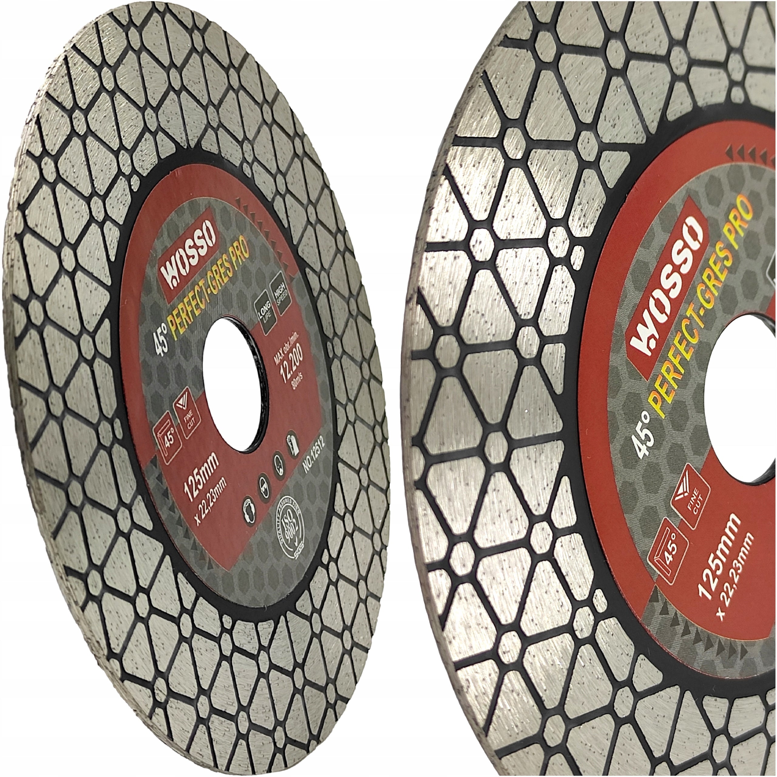 DIAMOND disc 125 for CUTTING at 45 degrees stoneware PERFECT Gres PRO