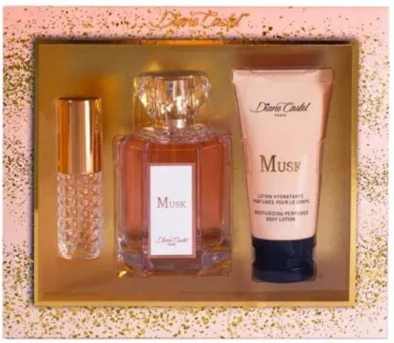 DIANE CASTEL MUSC Perfumed Water 100m+10ml fragrant body lotion 50ml