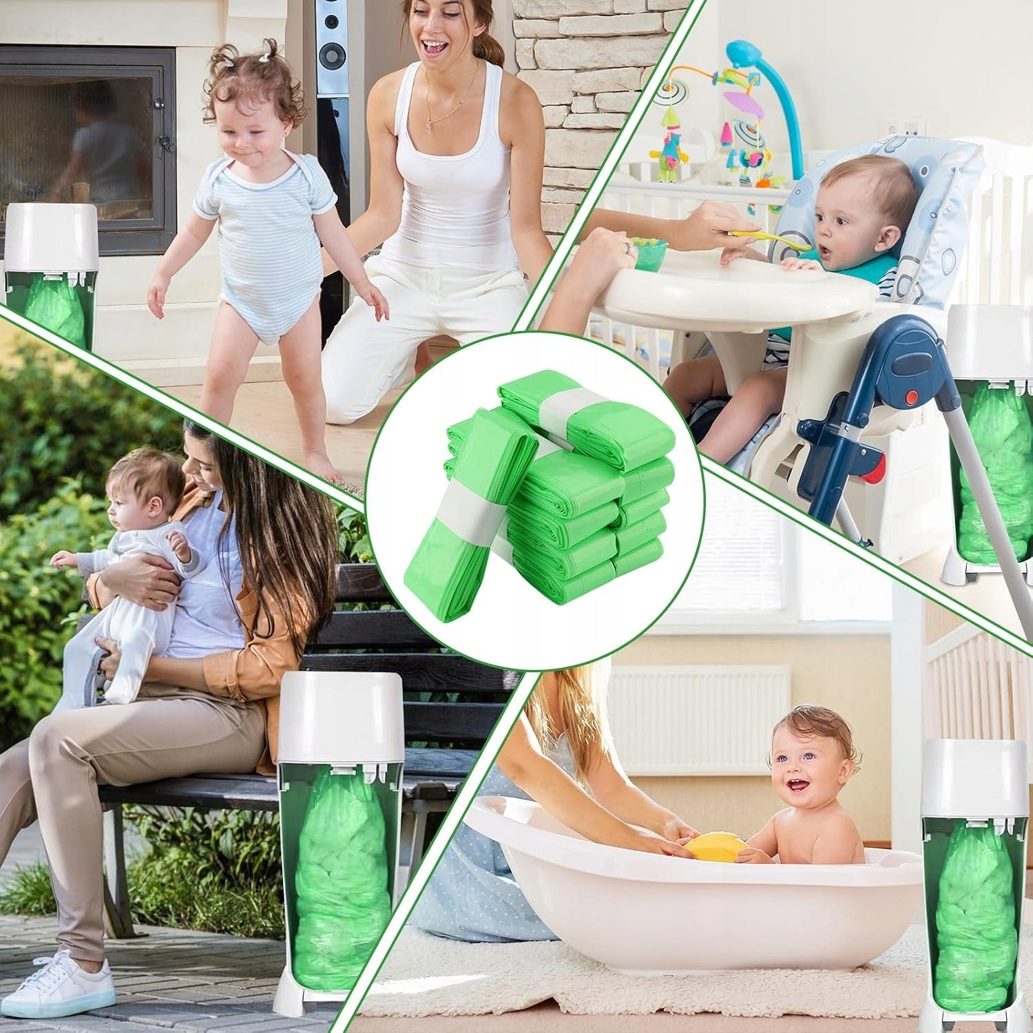 DIAPER BASKET CARTRIDGE 9 PCS ODOR BLOCKING COMPACTED LEAKPROOF Packaging status original
