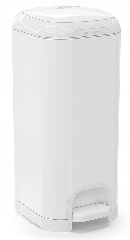 DIAPER GENIE SELECT Container Steel Basket for Diapers WHITE + XL Cartridge