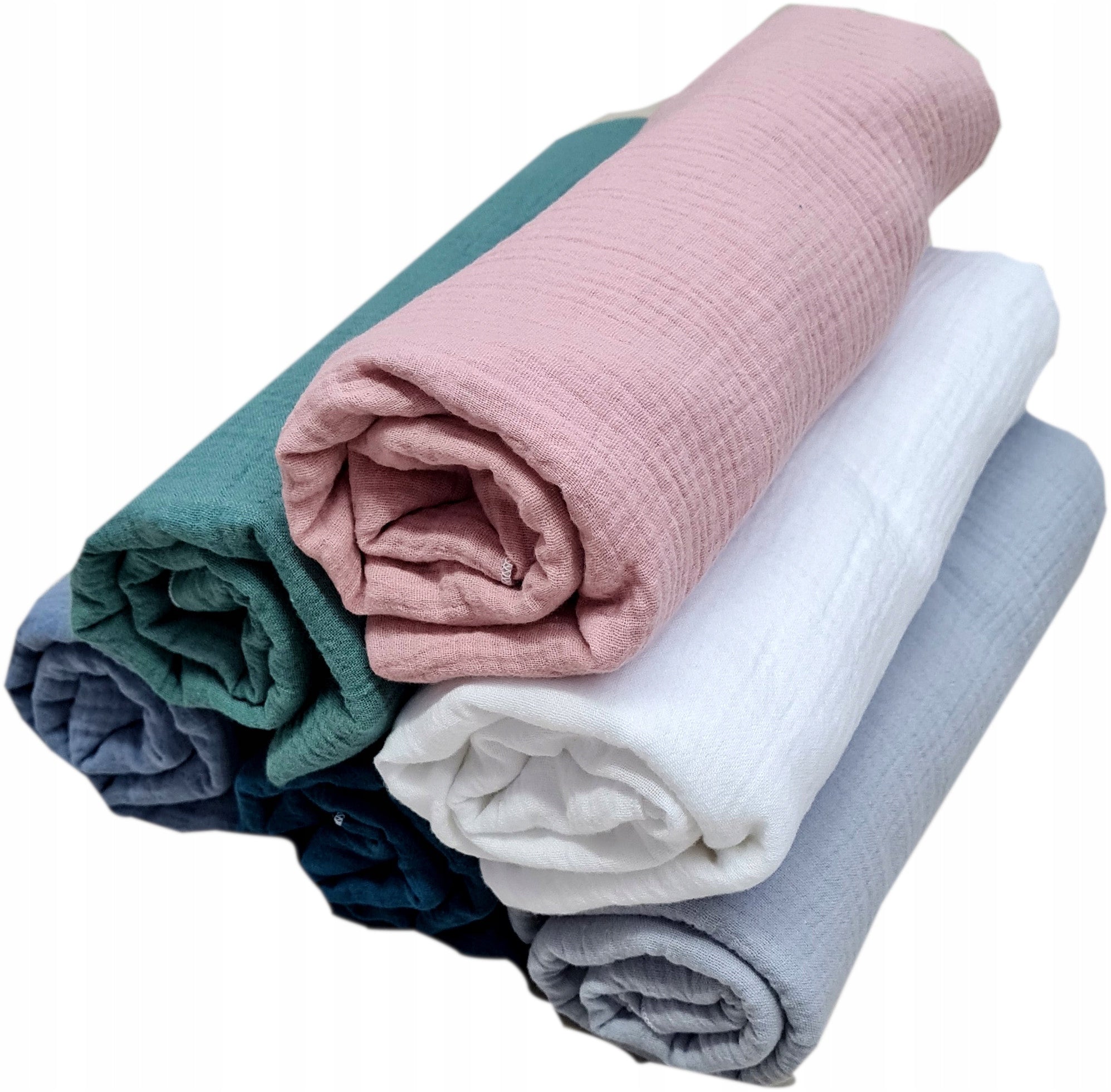 DIAPER MUSLIN DIAPER PREMIUM DOUBLE GAZE downpour 30x30 cm BLUE Brand LaMinia