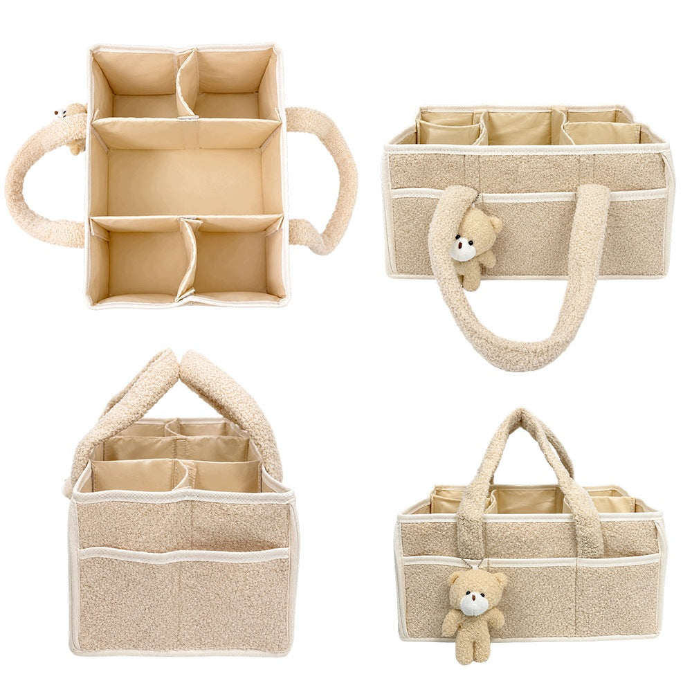 DIAPER ORGANIZER BAG FOR BABY MOM FELT MULTIFUNCTIONAL FELT Brand Bedee