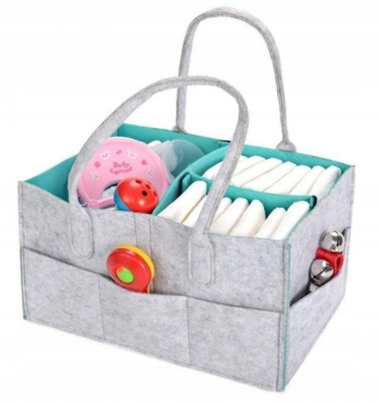 DIAPER ORGANIZER BAG FOR BABY MOM FELT MULTIFUNCTIONAL FELT Height 19 cm