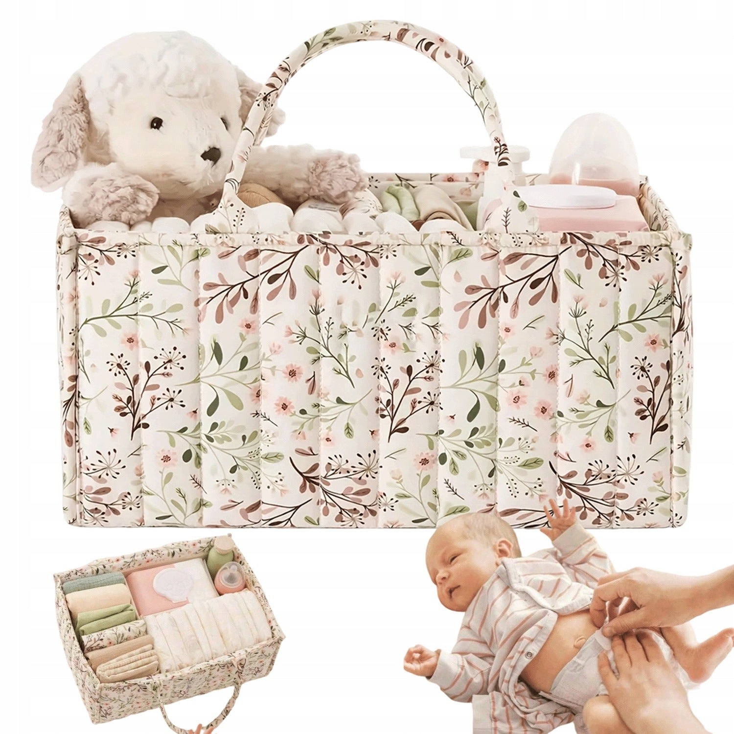 DIAPER STORAGE BAG TOYS BABY ACCESSORIES WITH COMPARTMENTS Packaging status original