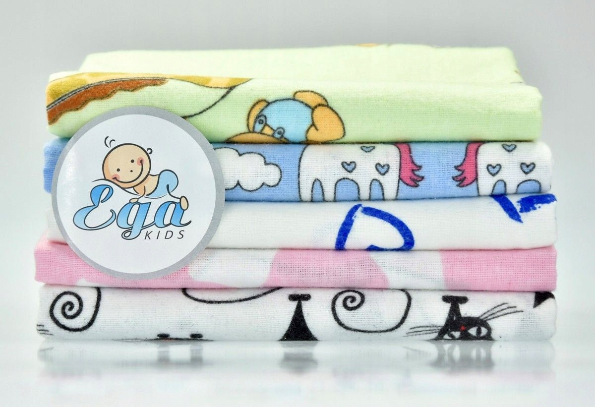 DIAPER diaper FLANNEL 70X80 colorful cotton WITH FLANNEL Poland Manufacturer code dla niemowląt FLANELA flanelowe pieluchy