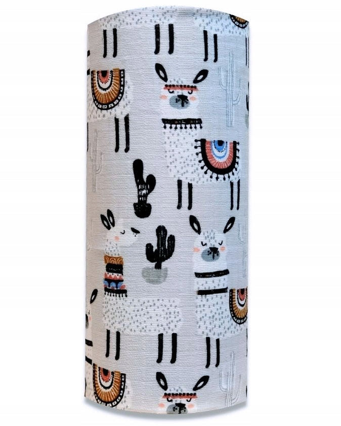 DIAPER diaper tetra POLAND made of printed tetra COTTON LAMA Manufacturer code alpaka wyprawka pieluszki pieluchy tetrowe