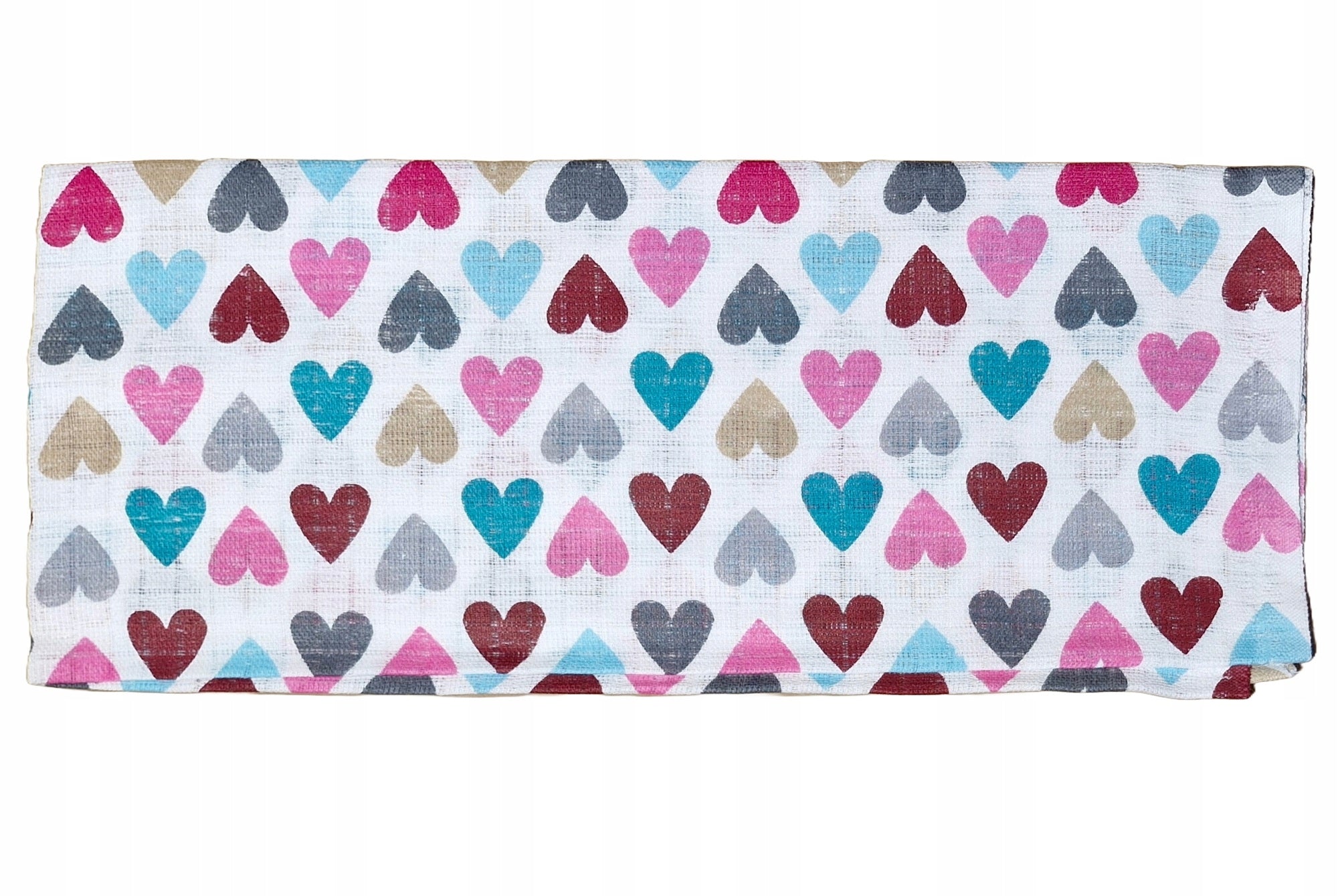 DIAPER tetra COLORFUL 70x80 cotton HEARTS colorful