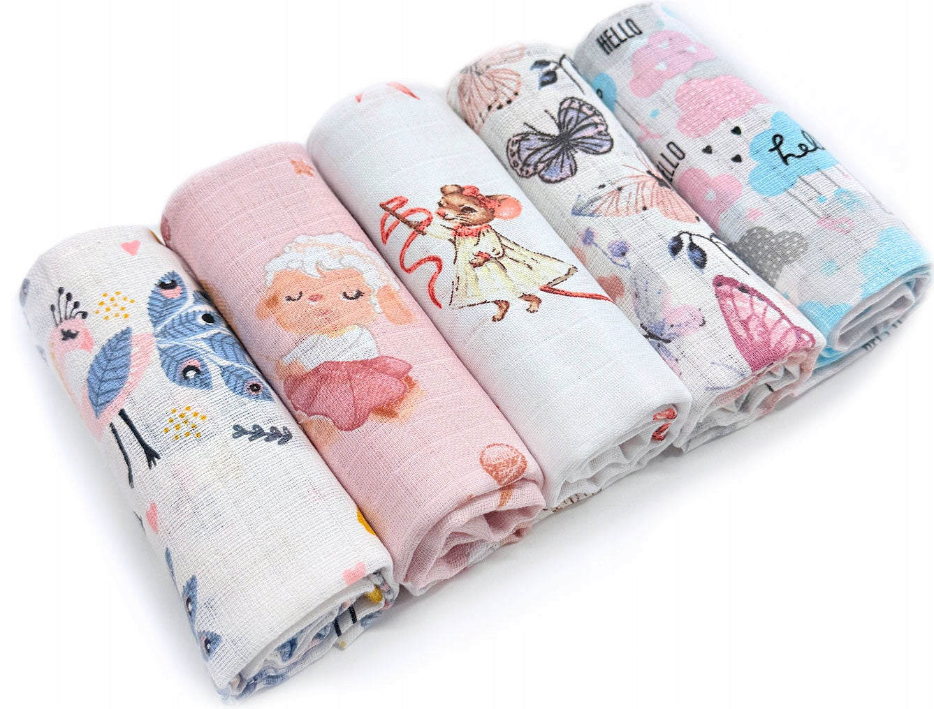 DIAPER tetra diaper 5-PACK SET OF 5 tetra diapers 70x80 cm