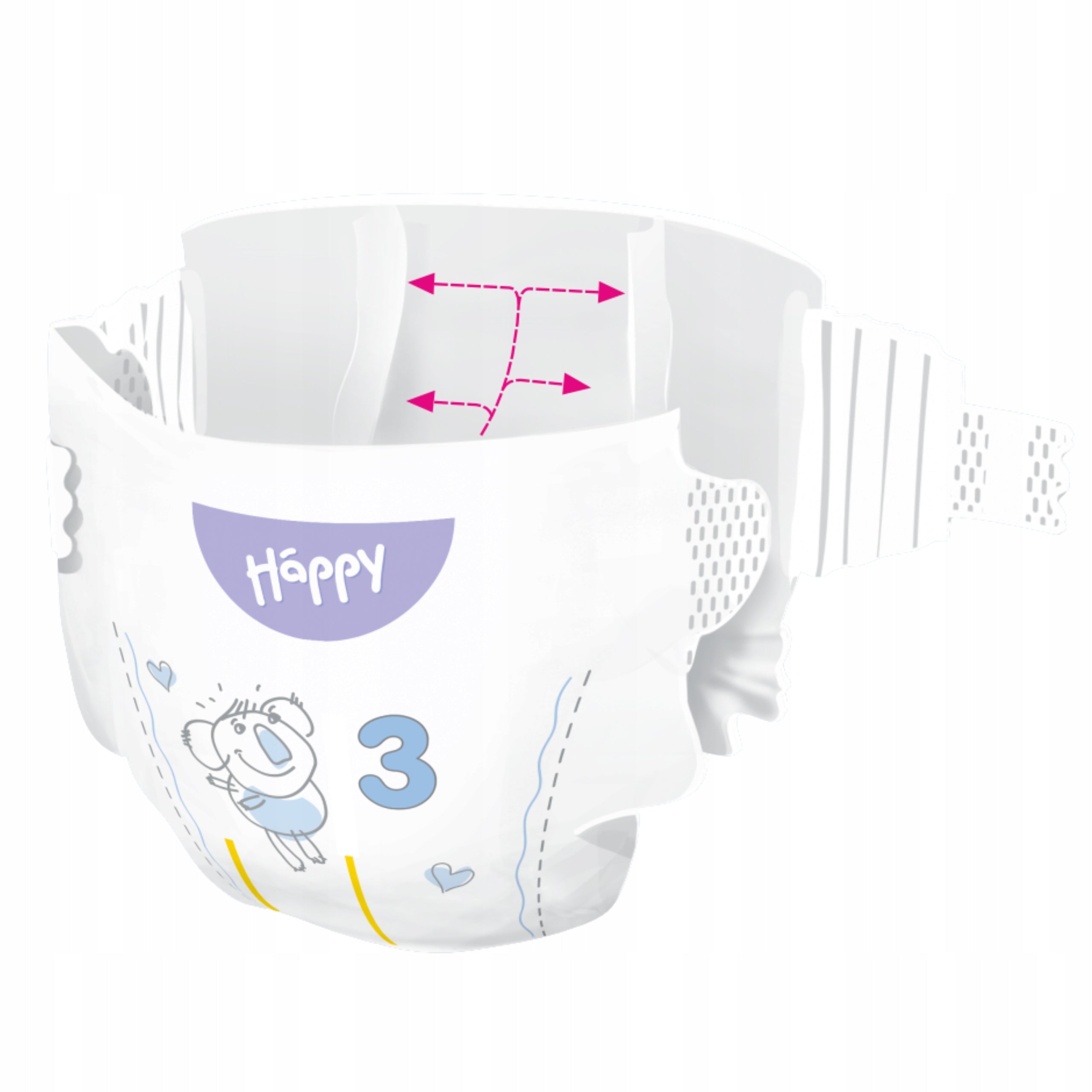 DIAPERS BELLA HAPPY 3 MIDI 5-9KG 1PC. Packaging status original