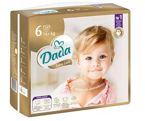 DIAPERS DADA EXTRA CARE 6 XL PAMPERS 16+kg 2x34= 68 pcs!!!!!!!!!!!!!!! Brand Dada