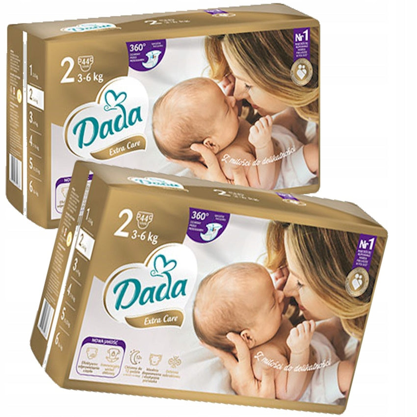 DIAPERS DADA PAMPERS EXTRA CARE 2 MINI 2x44=88 pieces