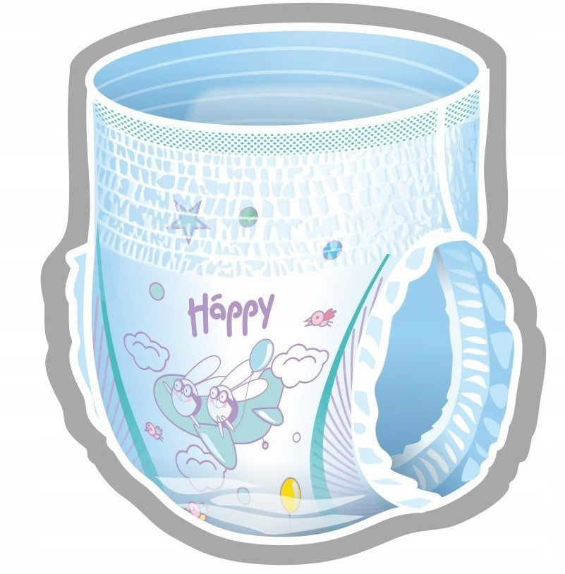 DIAPERS FOR CHILDREN HAPPY PANTS 6 JUNIOR EXTRA 16+KG 36PCS ABSORBENT Medical device no
