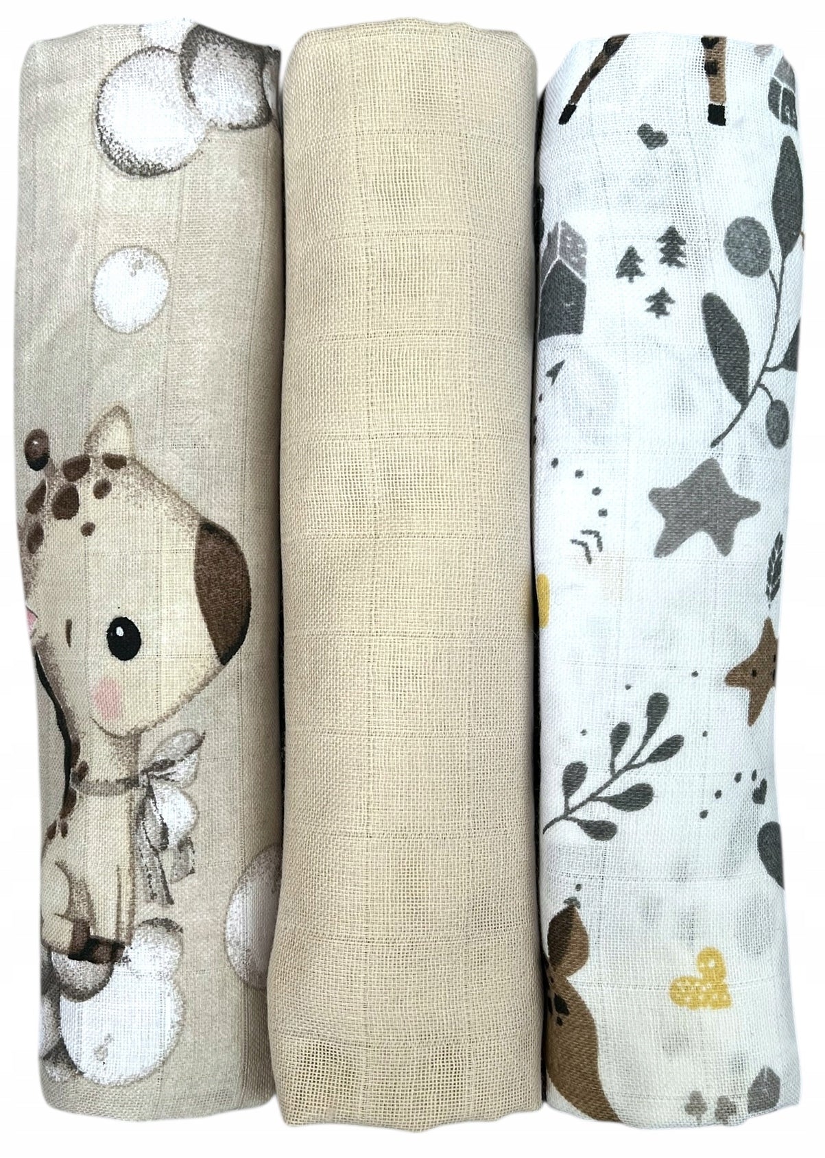 DIAPERS MUSLIN DIAPERS PREMIUM 3 PCS 60x75cm Brand Czas Bobasa