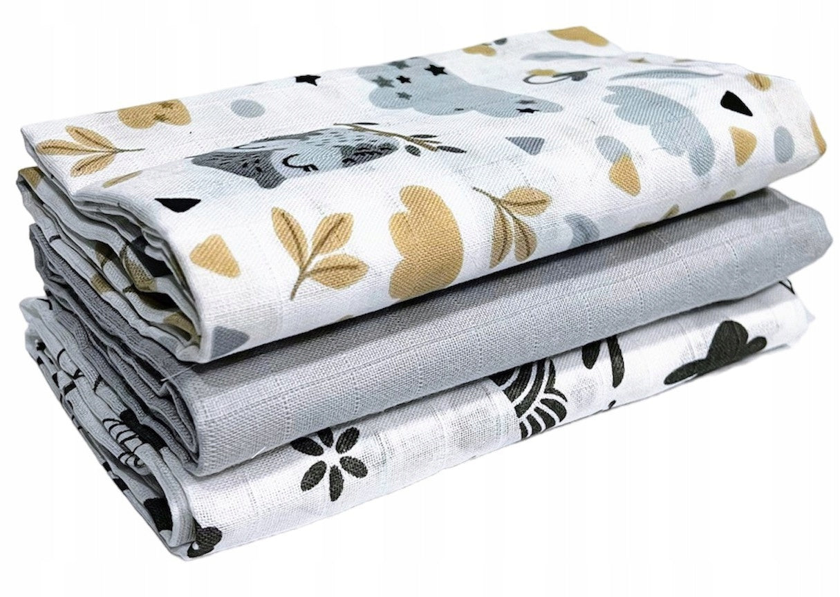 DIAPERS MUSLIN DIAPERS PREMIUM 3 PCS 60x75cm Kind muslin