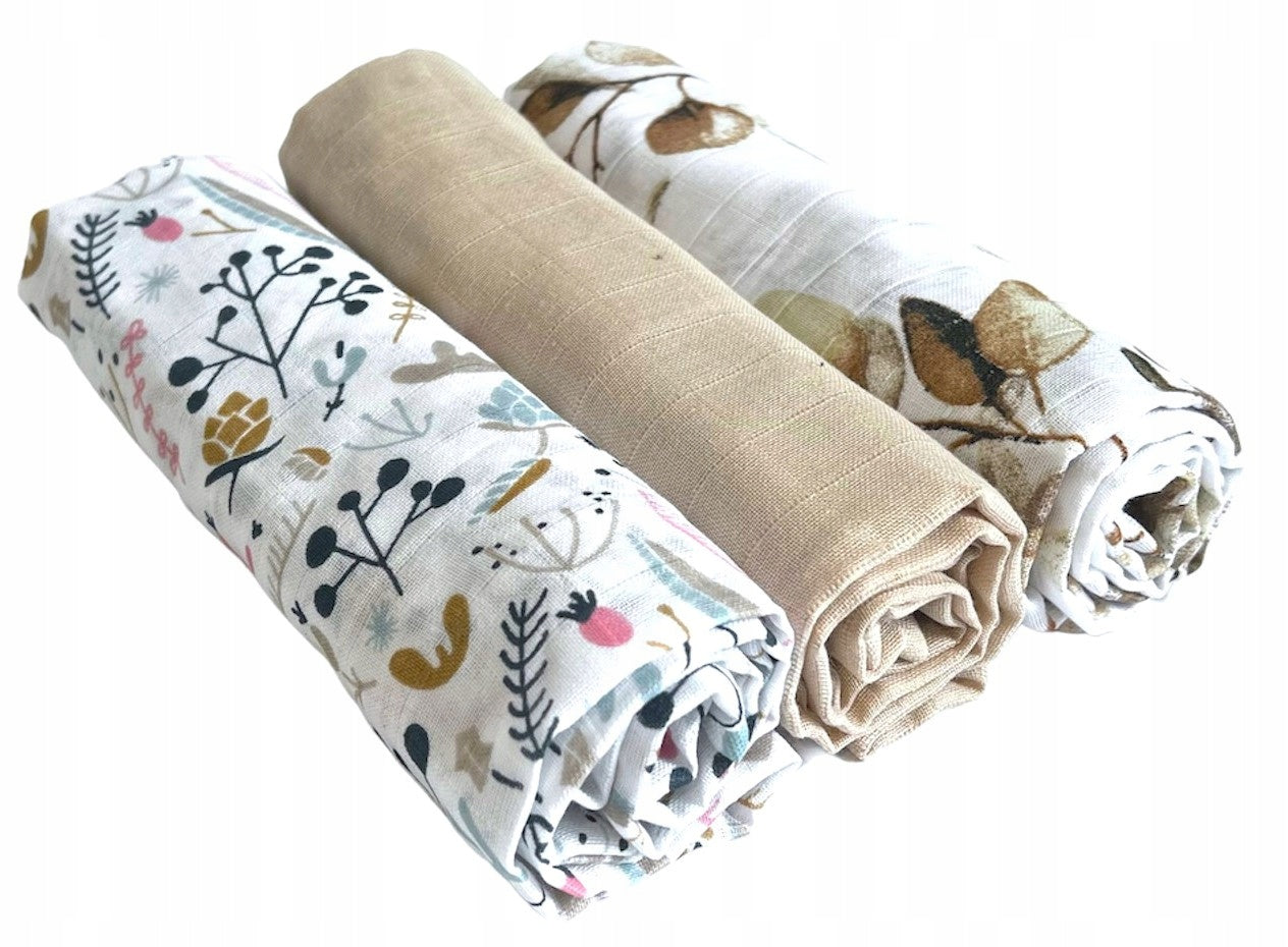 DIAPERS MUSLIN DIAPERS PREMIUM 3 PCS 60x75cm