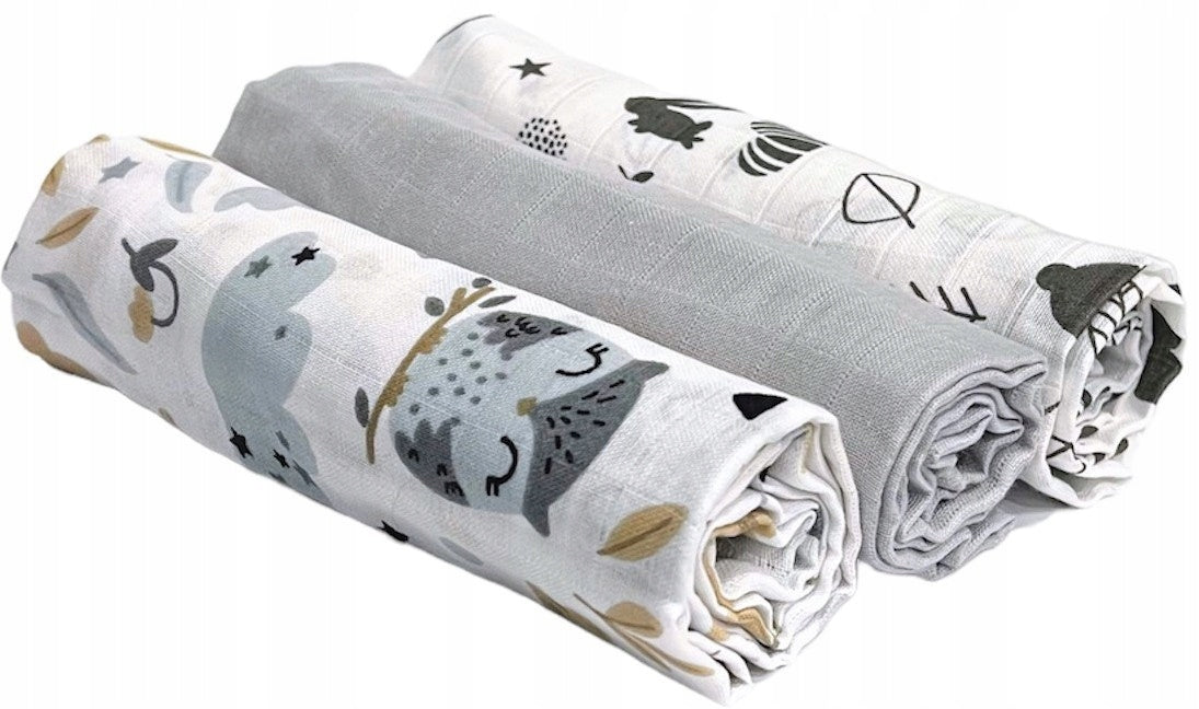 DIAPERS MUSLIN DIAPERS PREMIUM 3 PCS 60x75cm