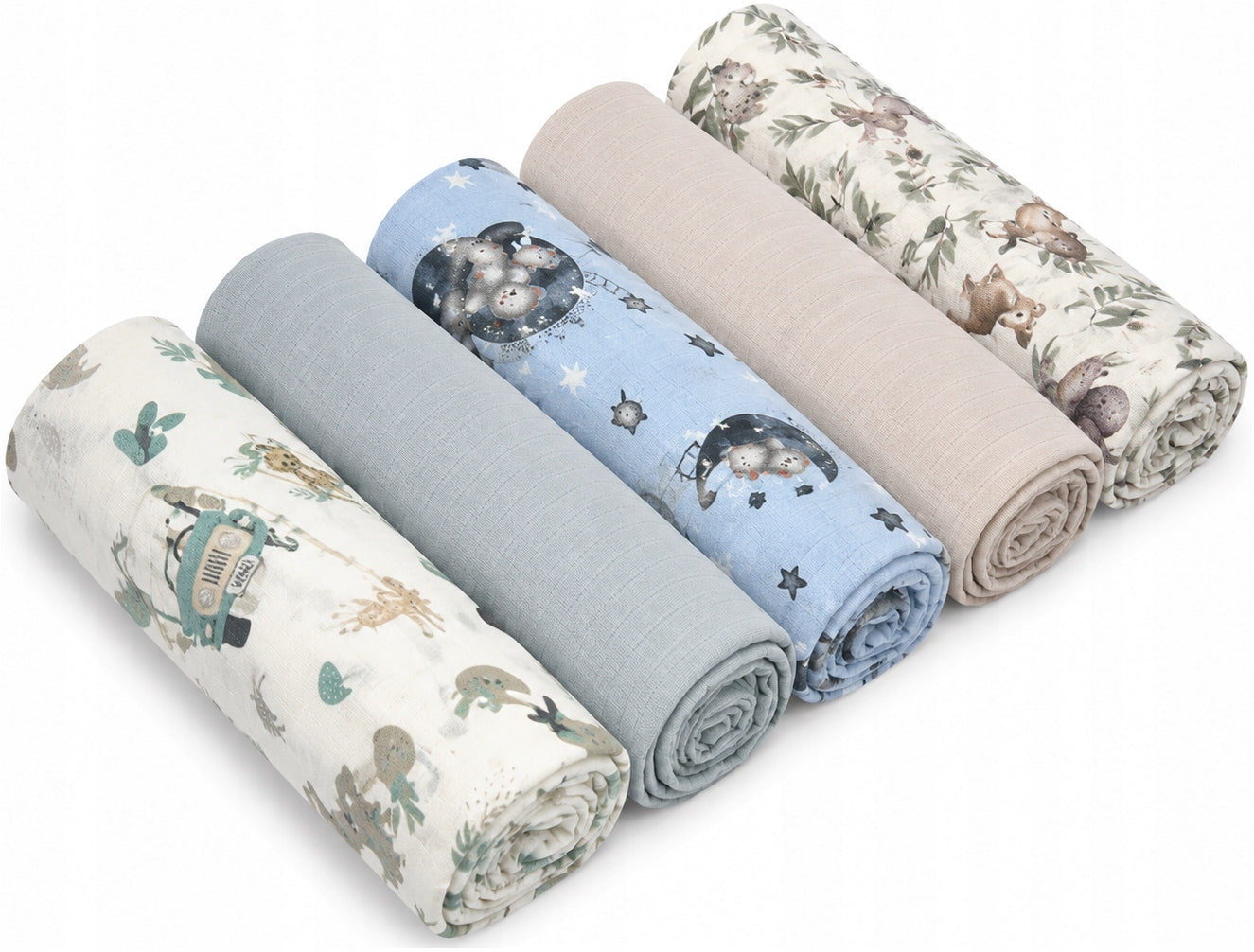 DIAPERS PREMIUM COTTON 100% SET OF 5PCS BABYMAM