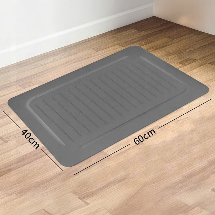 DIATOMITE BATHROOM MAT QUICK-DRYING ABSORBENT RUG 60x40cm ANTHRACITE Manufacturer code AQ1119A